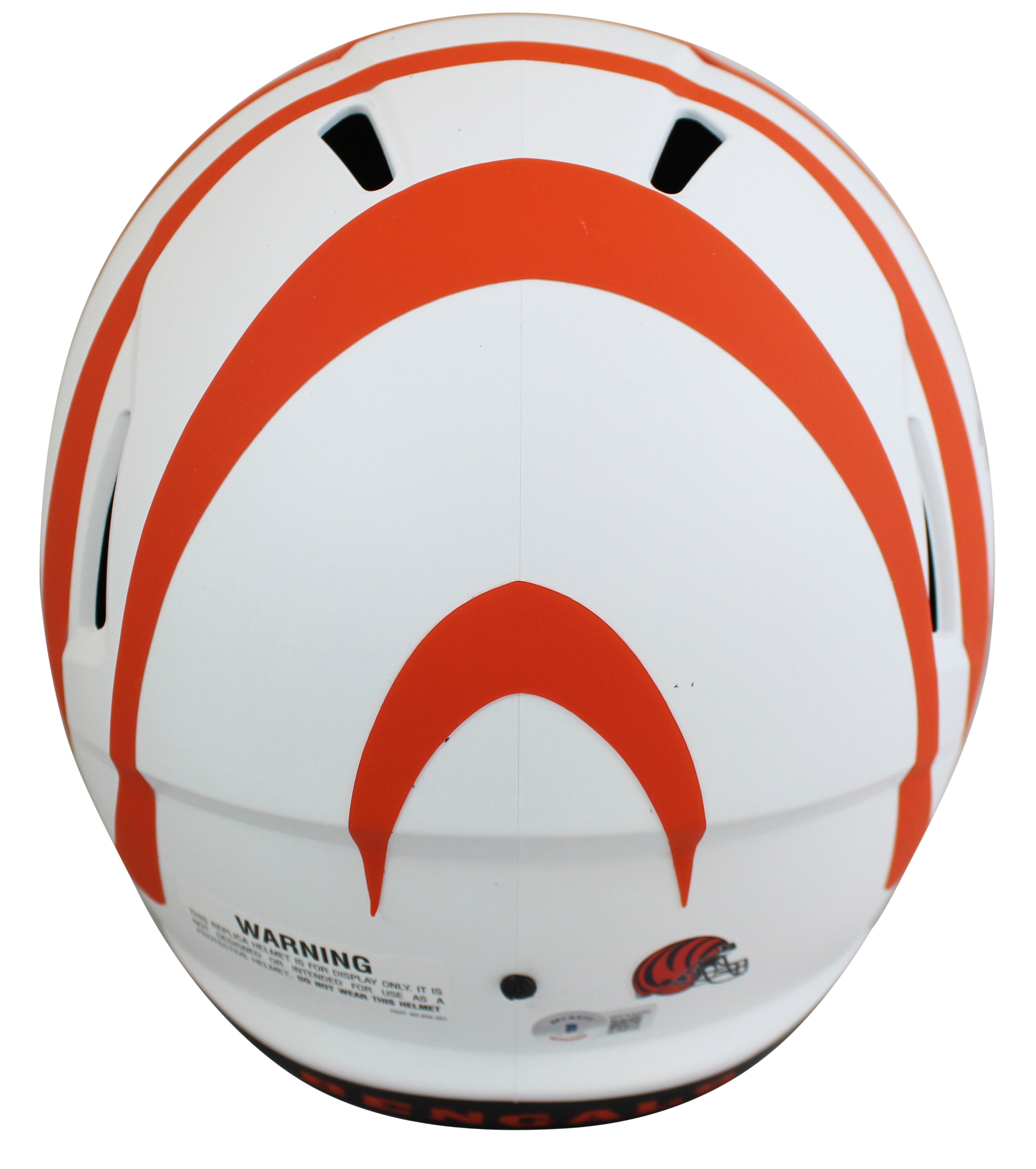 Bengals Tee Higgins Signed Lunar Full Size Speed Rep Helmet BAS Witnessed