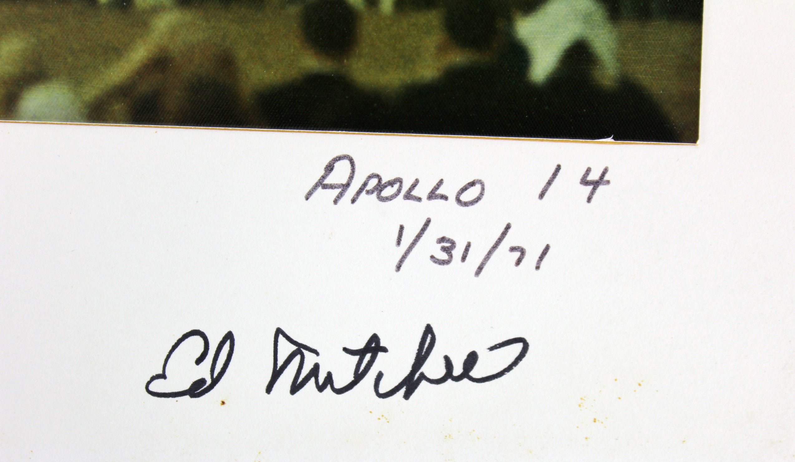 Apollo 14 (3) Shepard, Roosa & Mitchell Signed Mounted 10.35x13.5 Photo BAS