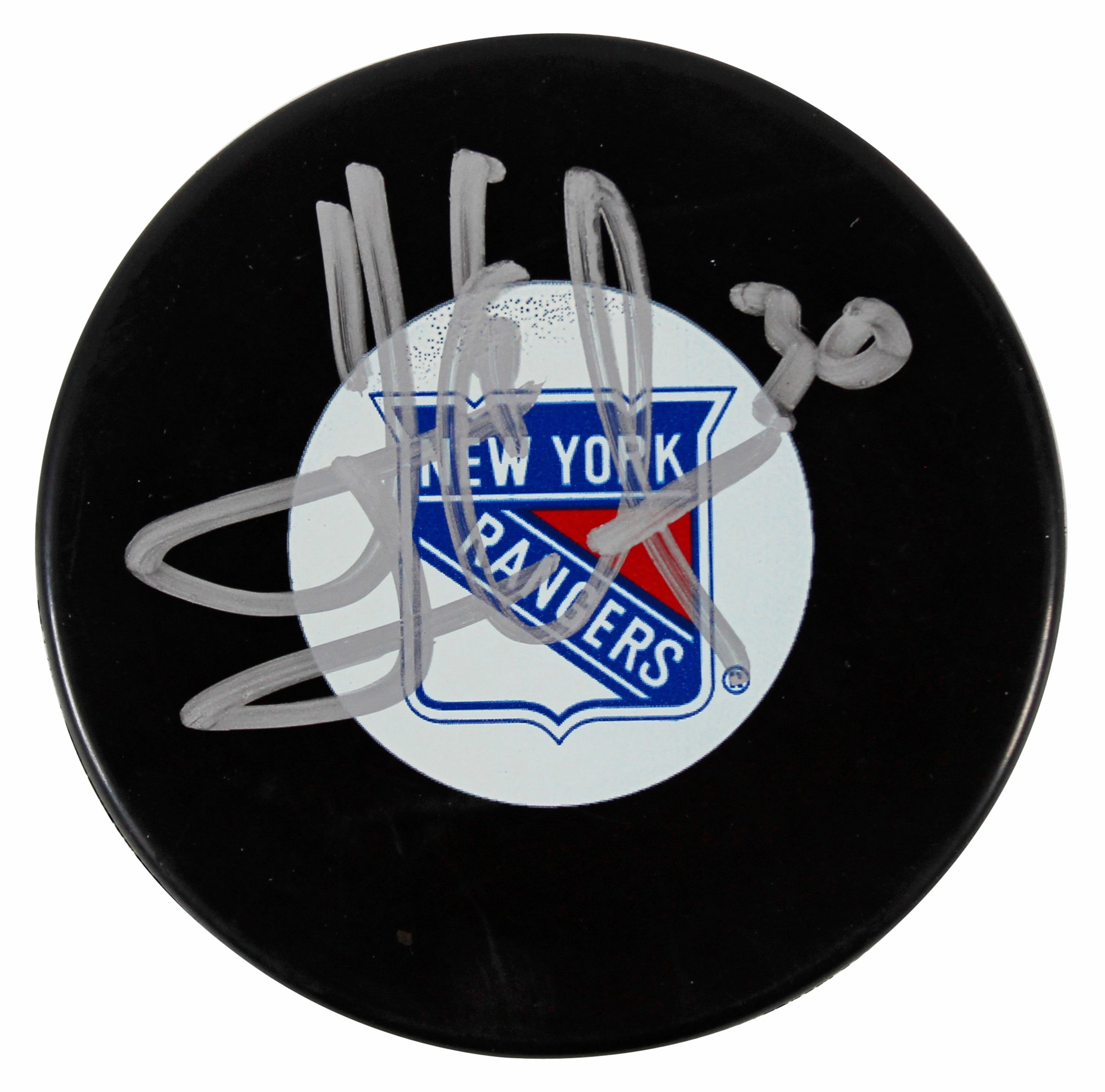 Rangers Henrik Lundqvist Authentic Signed Official NHL Hockey Puck Steiner