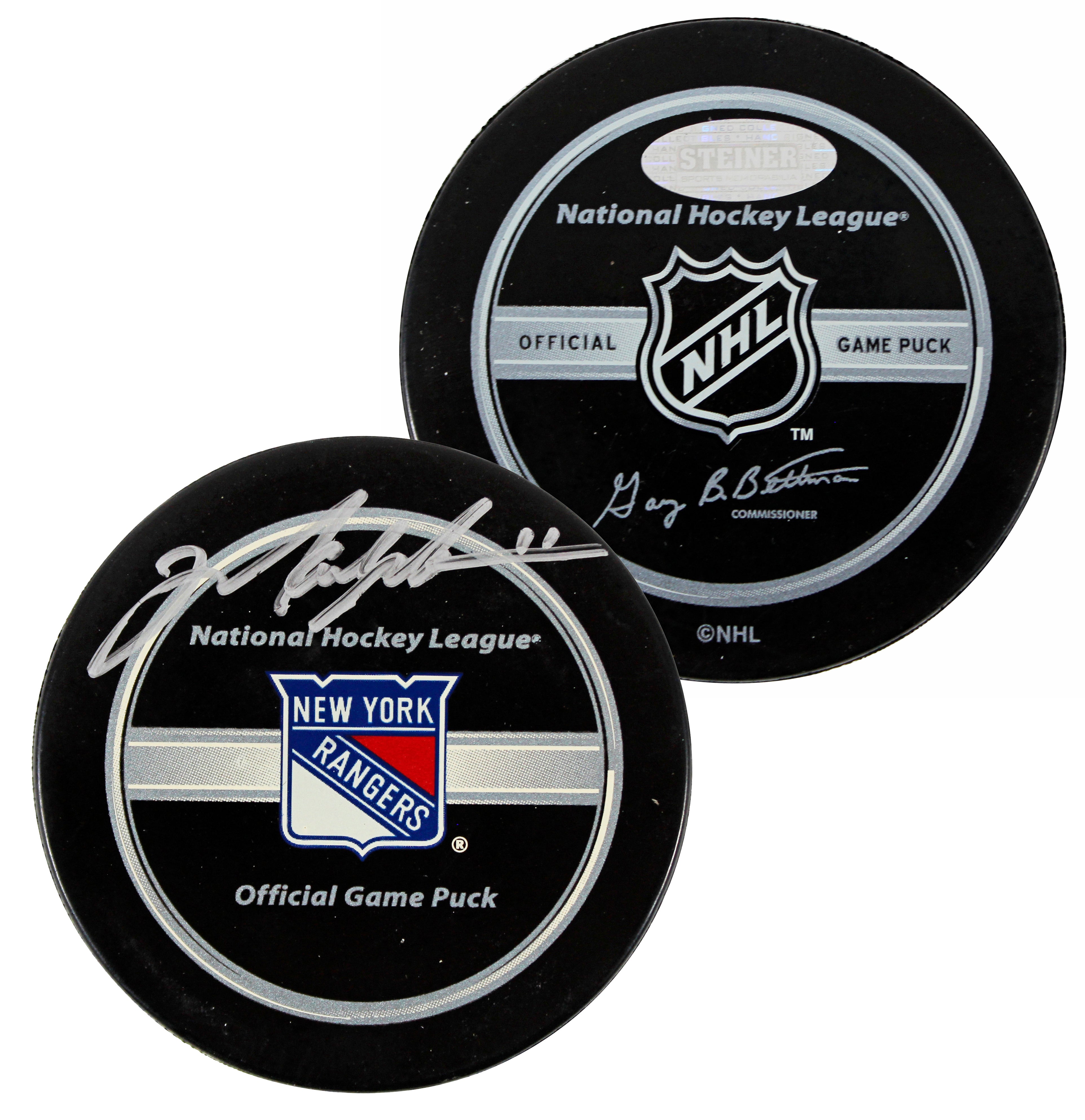 Rangers Mark Messier Authentic Signed Official NHL Game Hockey Puck Steiner