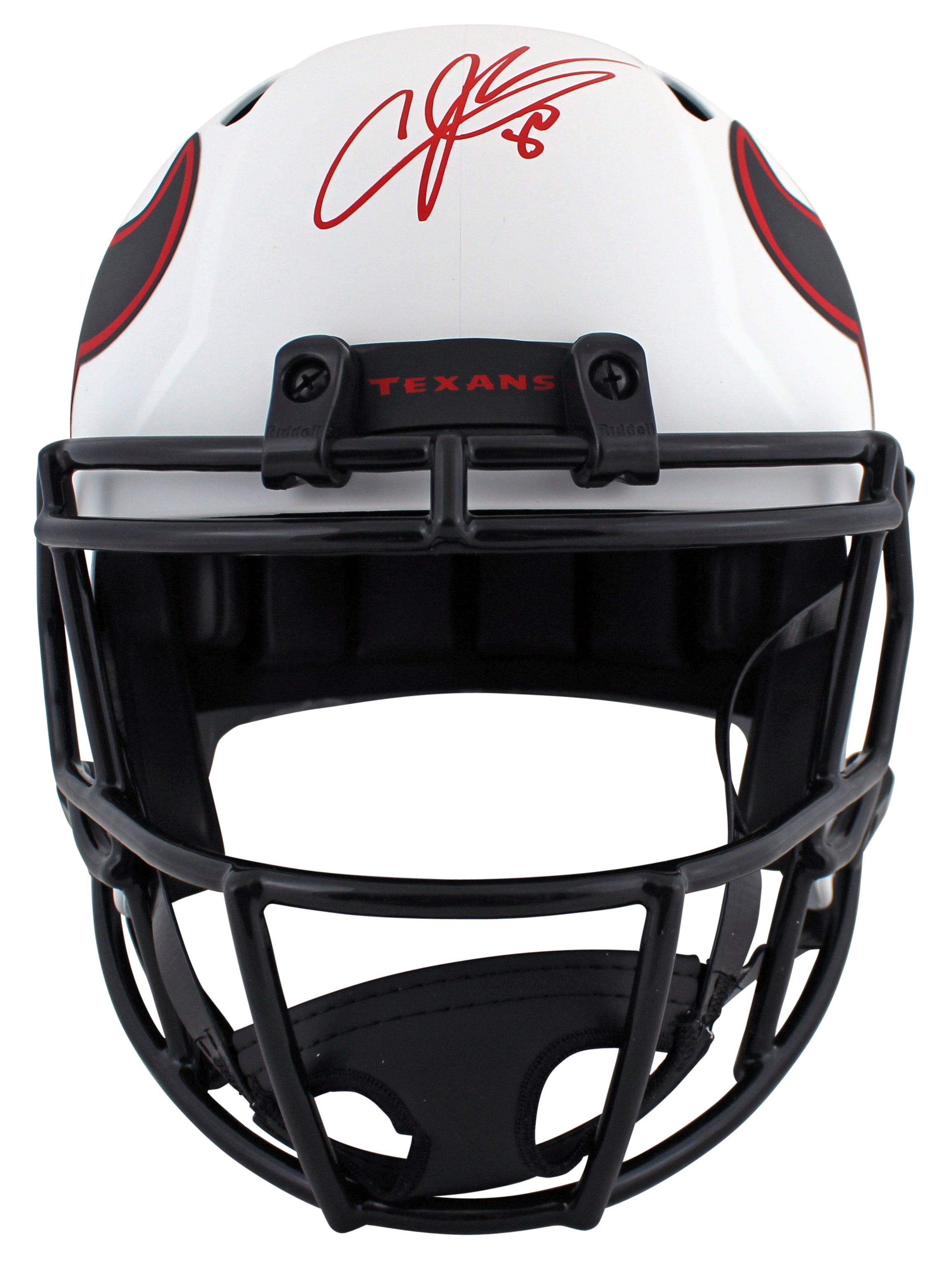 Texans Andre Johnson Authentic Signed Lunar Full Size Speed Rep Helmet JSA Wit
