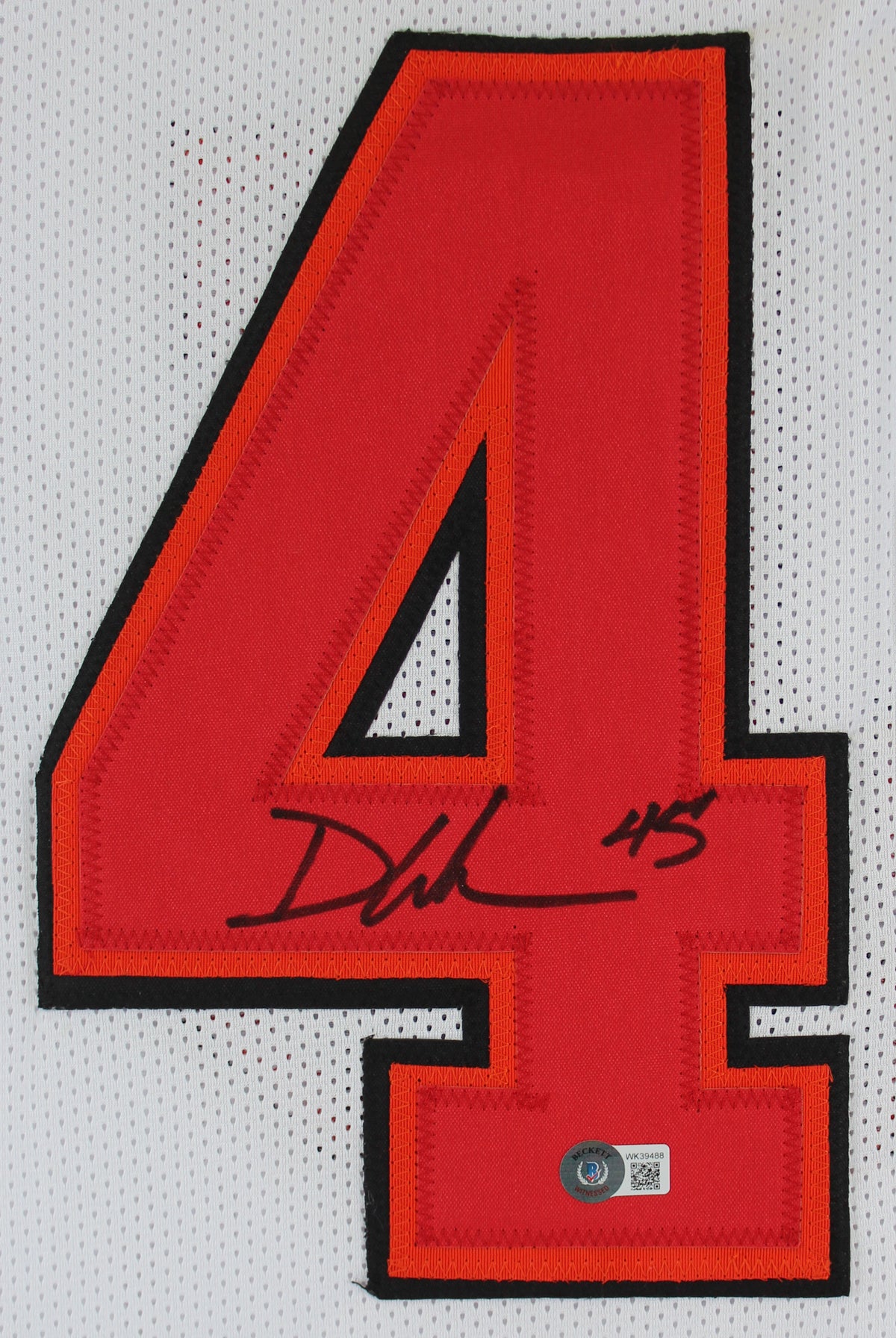 Devin White Authentic Signed White Pro Style Jersey Autographed BAS Witnessed