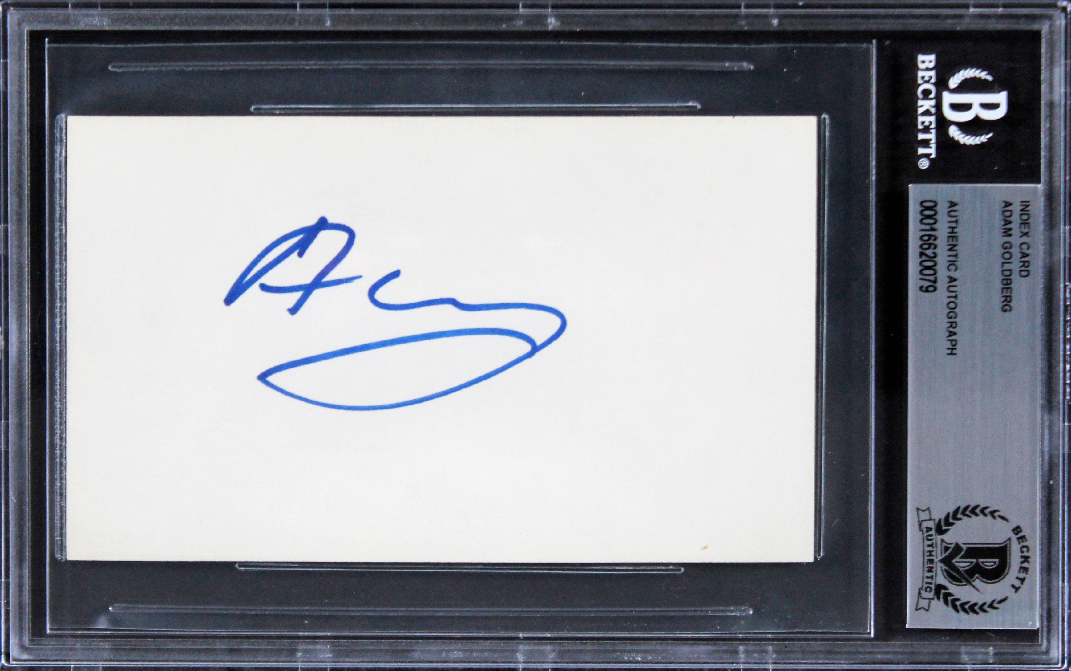 Adam Goldberg Saving Private Ryan Authentic Signed 3x5 Index Card BAS Slabbed 1