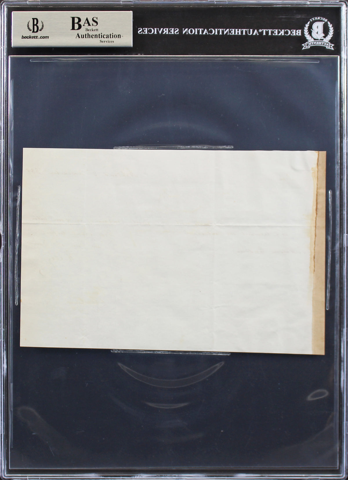 Henry Clay Authentic Signed 5x7.5 1839 Handwritten Letter BAS Slabbed