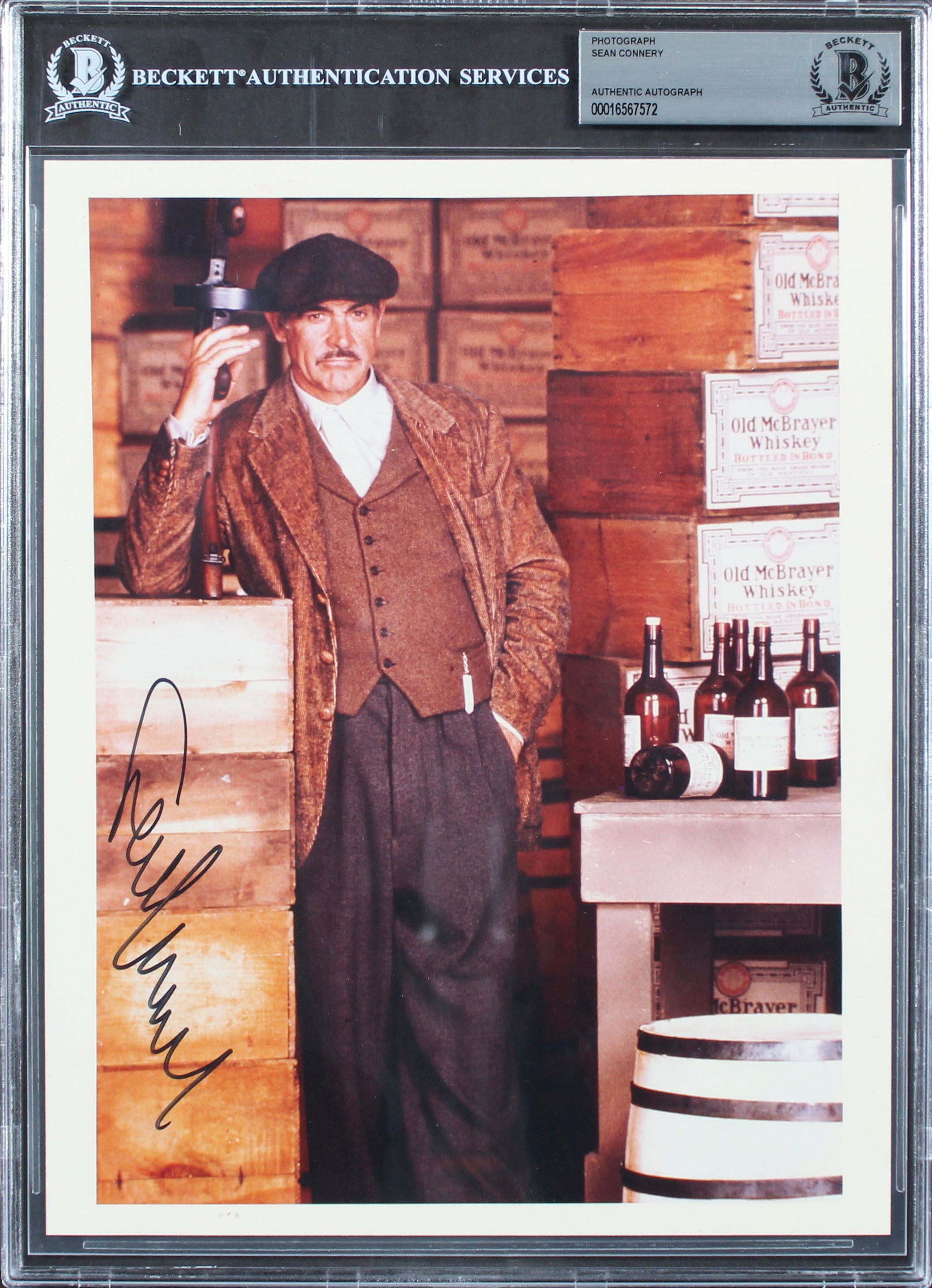 Sean Connery The Untouchables Authentic Signed 8x10 Photo BAS Slabbed 1