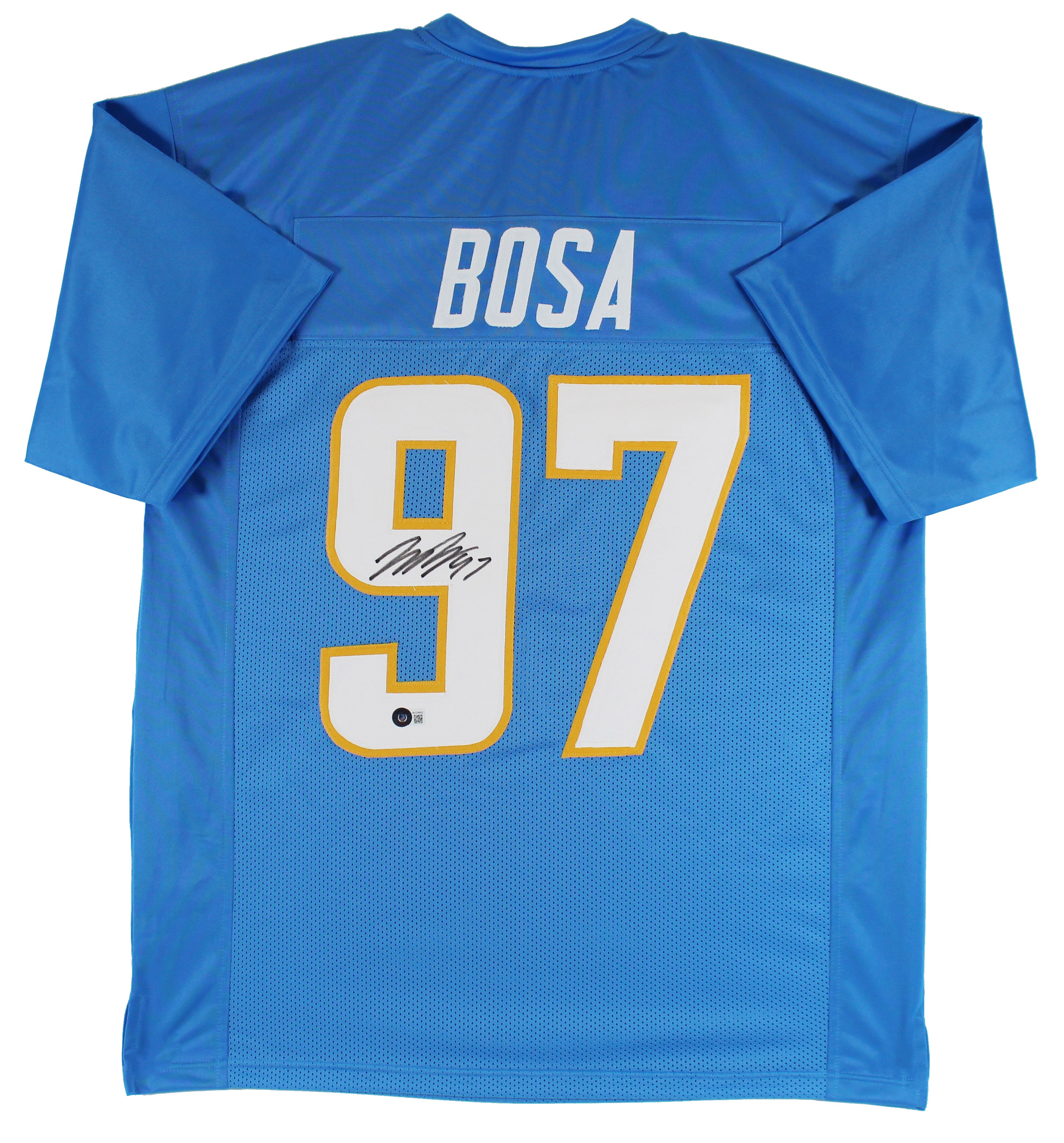 Joey Bosa Authentic Signed Powder Blue Pro Style #97 Jersey BAS Witnessed