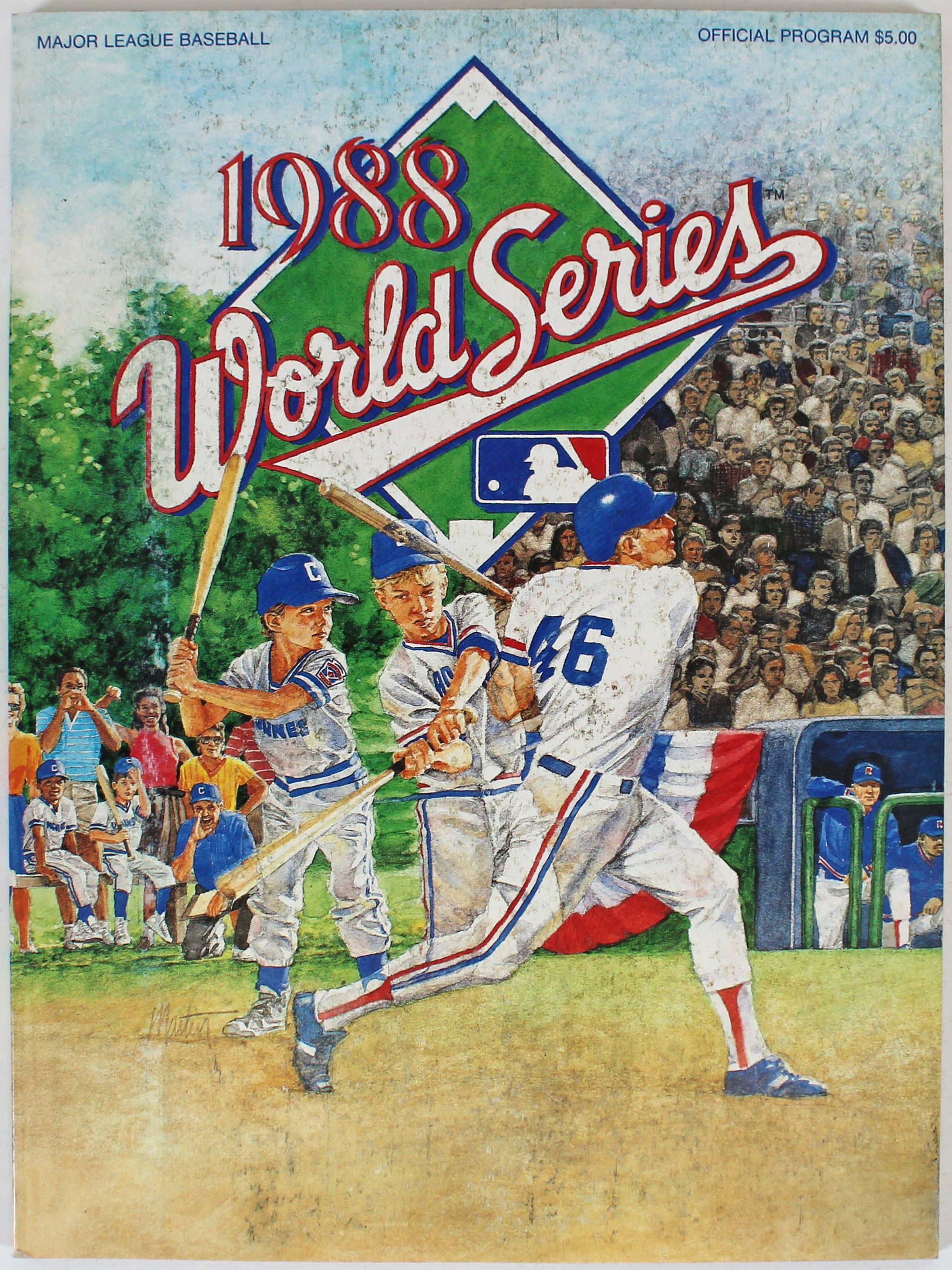 1988 World Series Athletics vs. Dodgers Official Program World Series Magazine 2