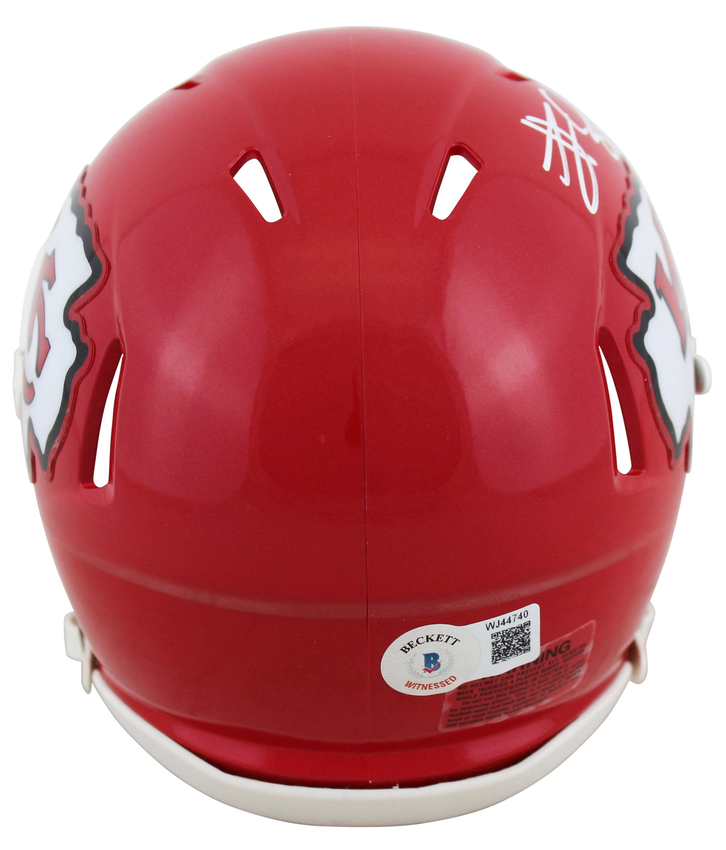 Chiefs Travis Kelce Authentic Signed Speed Mini Helmet BAS Witnessed