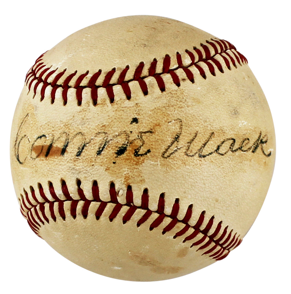 A's Connie Mack Authentic Signed Reach Official League Baseball JSA #BB70388