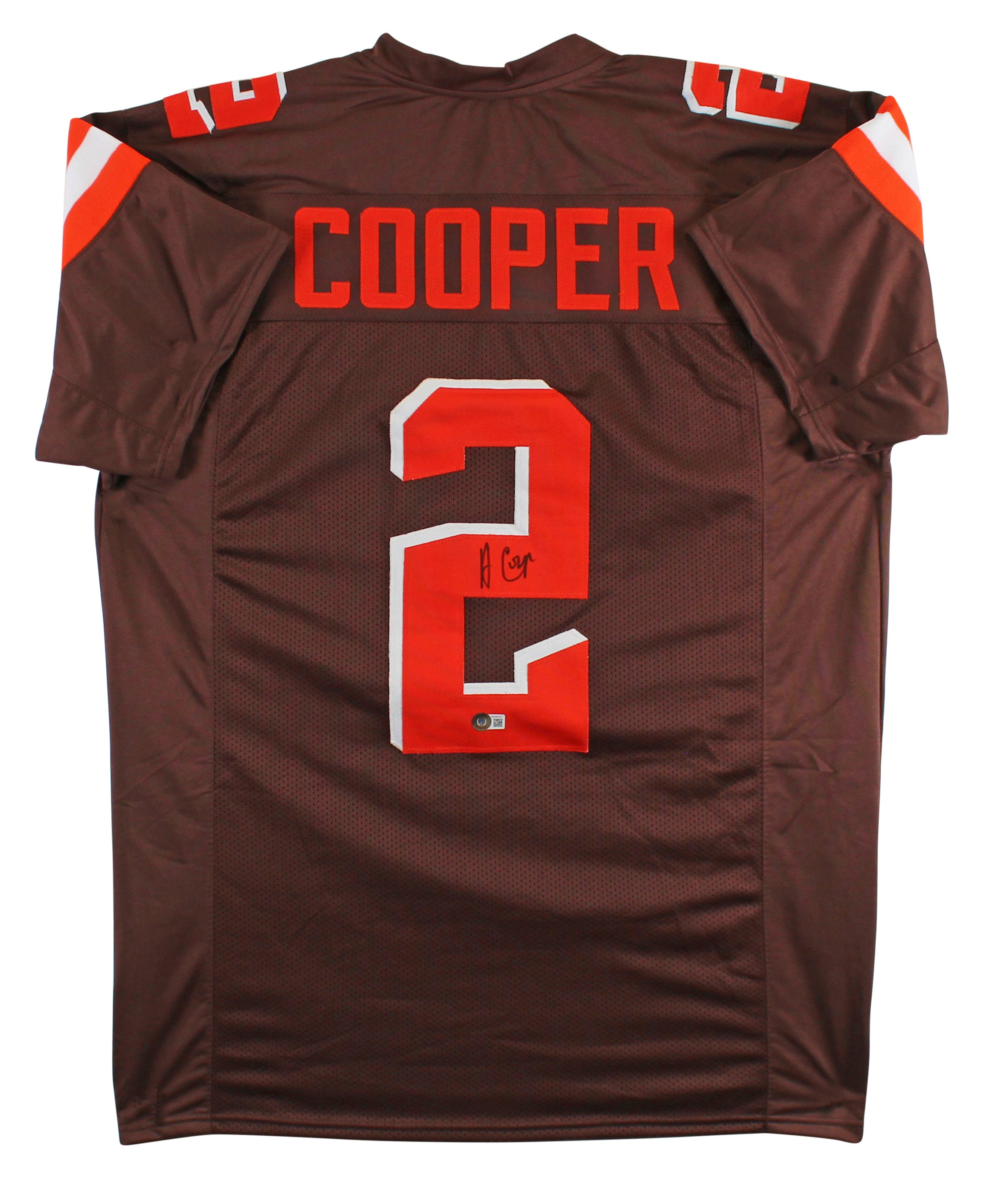 Amari Cooper Authentic Signed Brown Pro Style Jersey Autographed BAS Witnessed