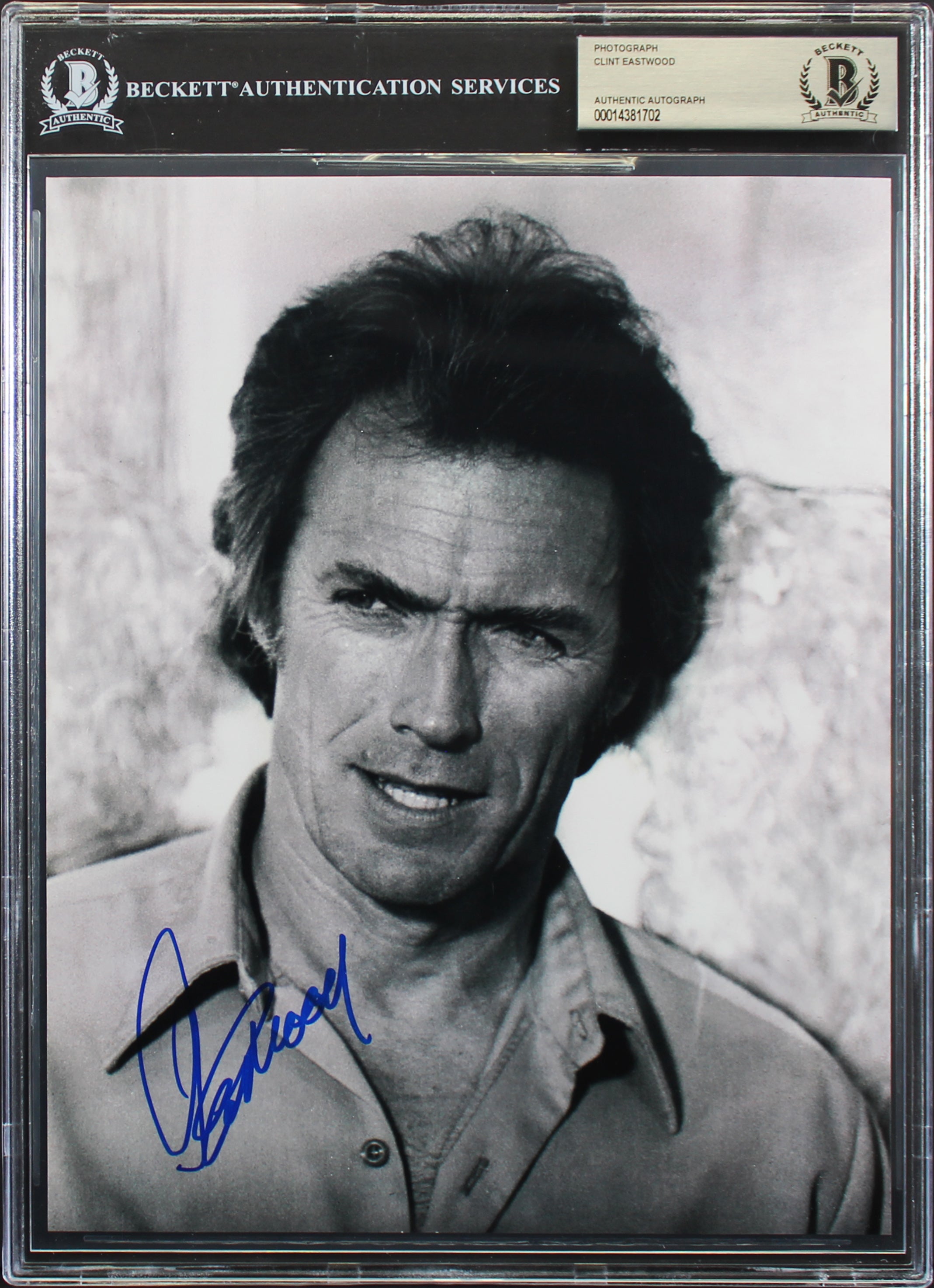 Clint Eastwood Dirty Harry Authentic Signed 8x10 Photo Autographed BAS Slabbed