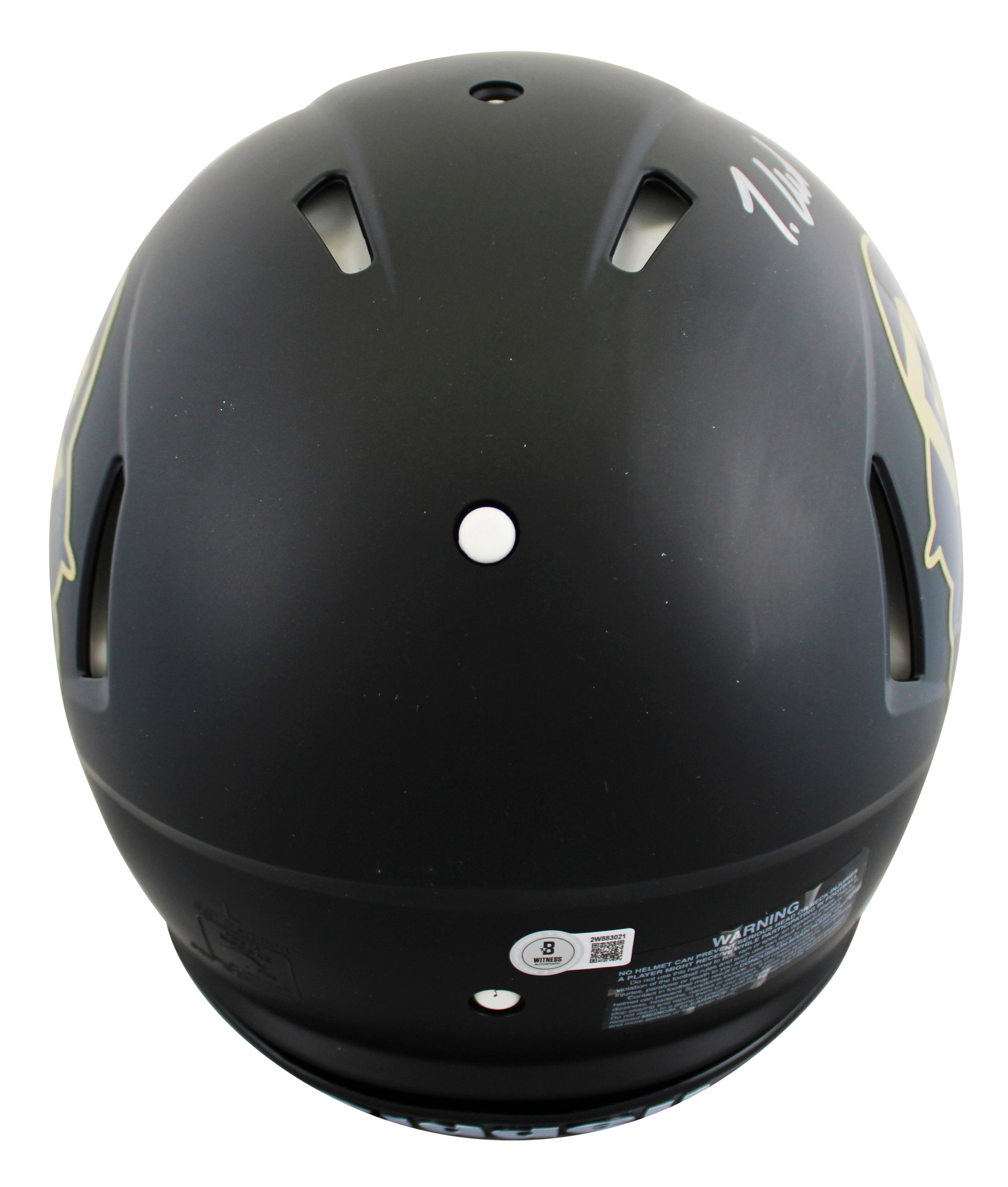 Colorado Travis Hunter "24 HT" Signed Black Full Size Speed Proline Helmet BAS W