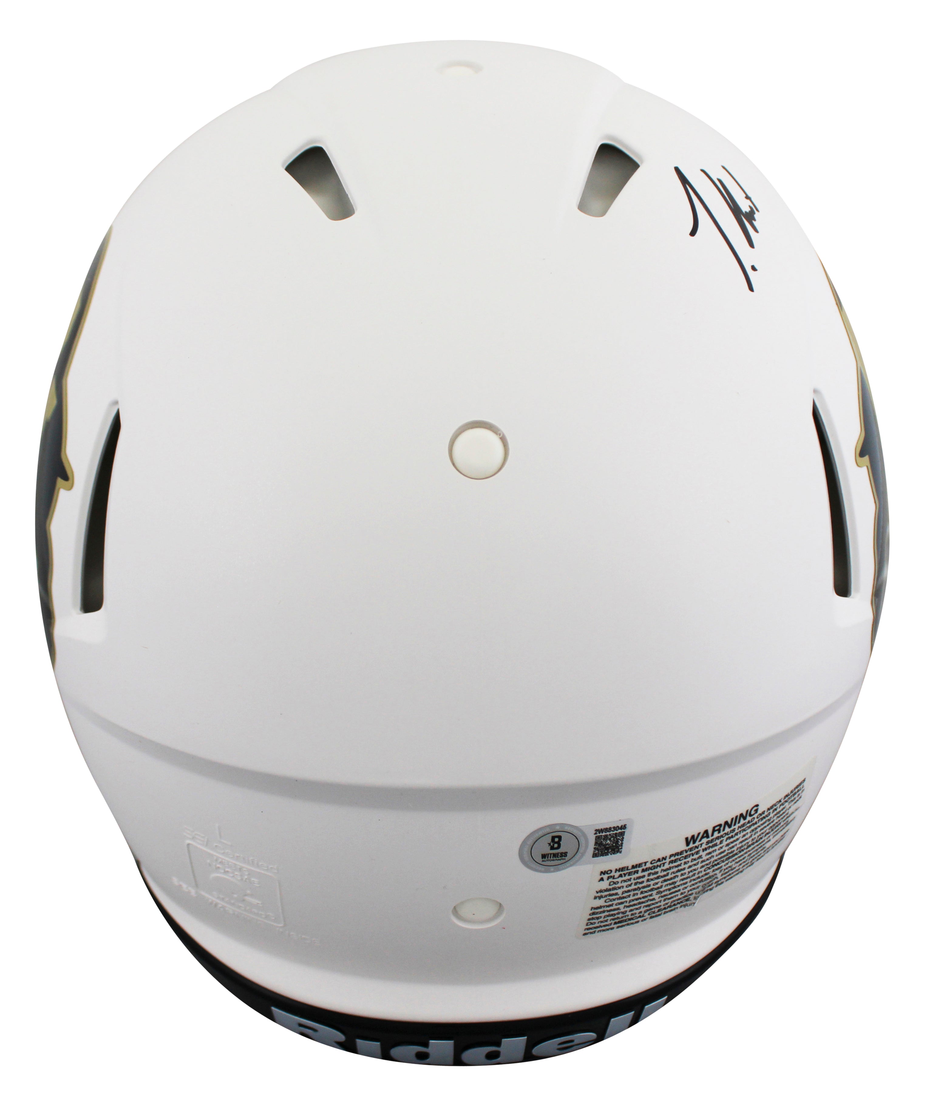 Colorado Travis Hunter "24 HT" Signed White Full Size Speed Proline Helmet BAS W