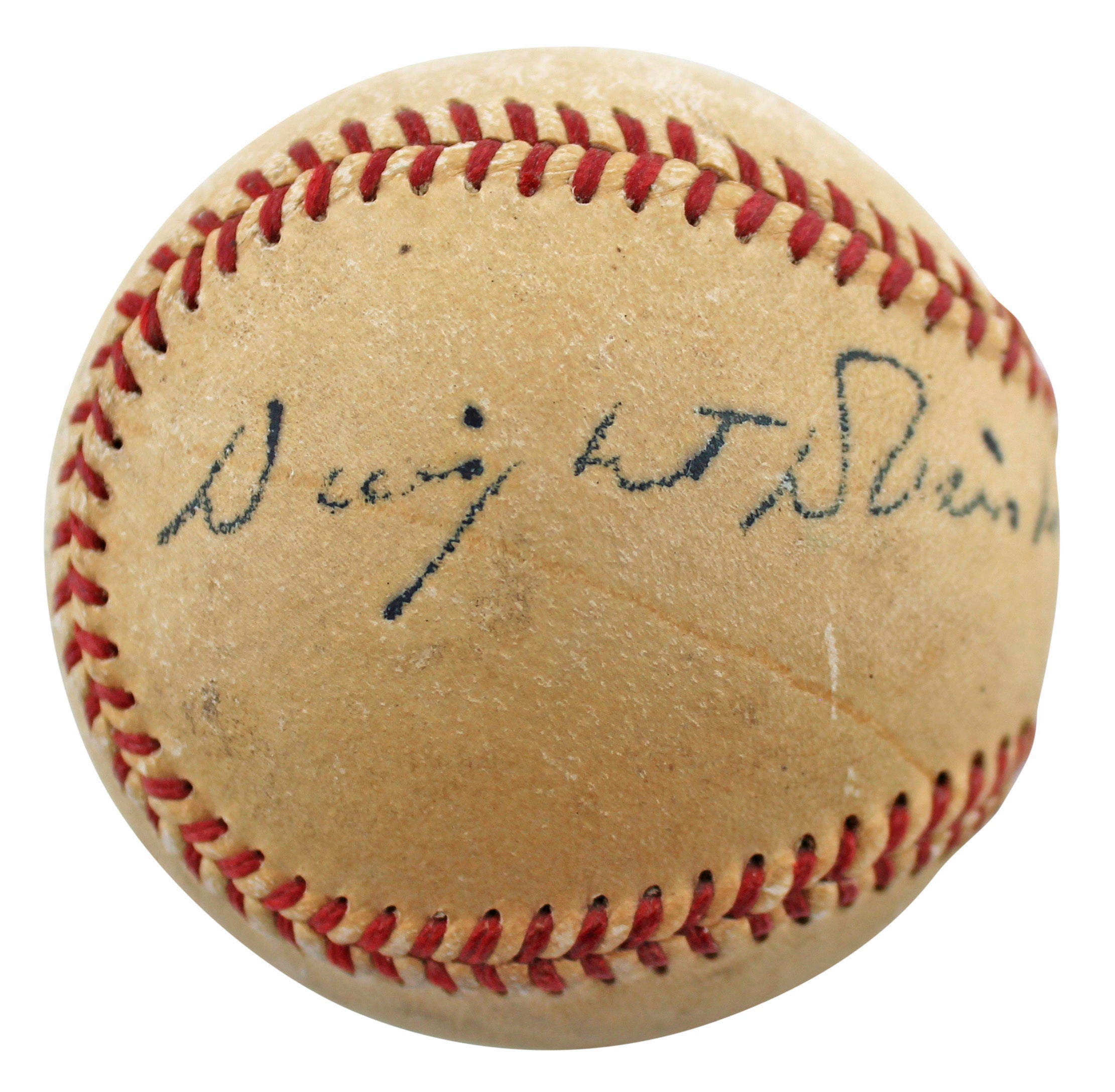 Dwight D. Eisenhower Authentic Signed WIlliam Harridge Oal Baseball BAS & PSA