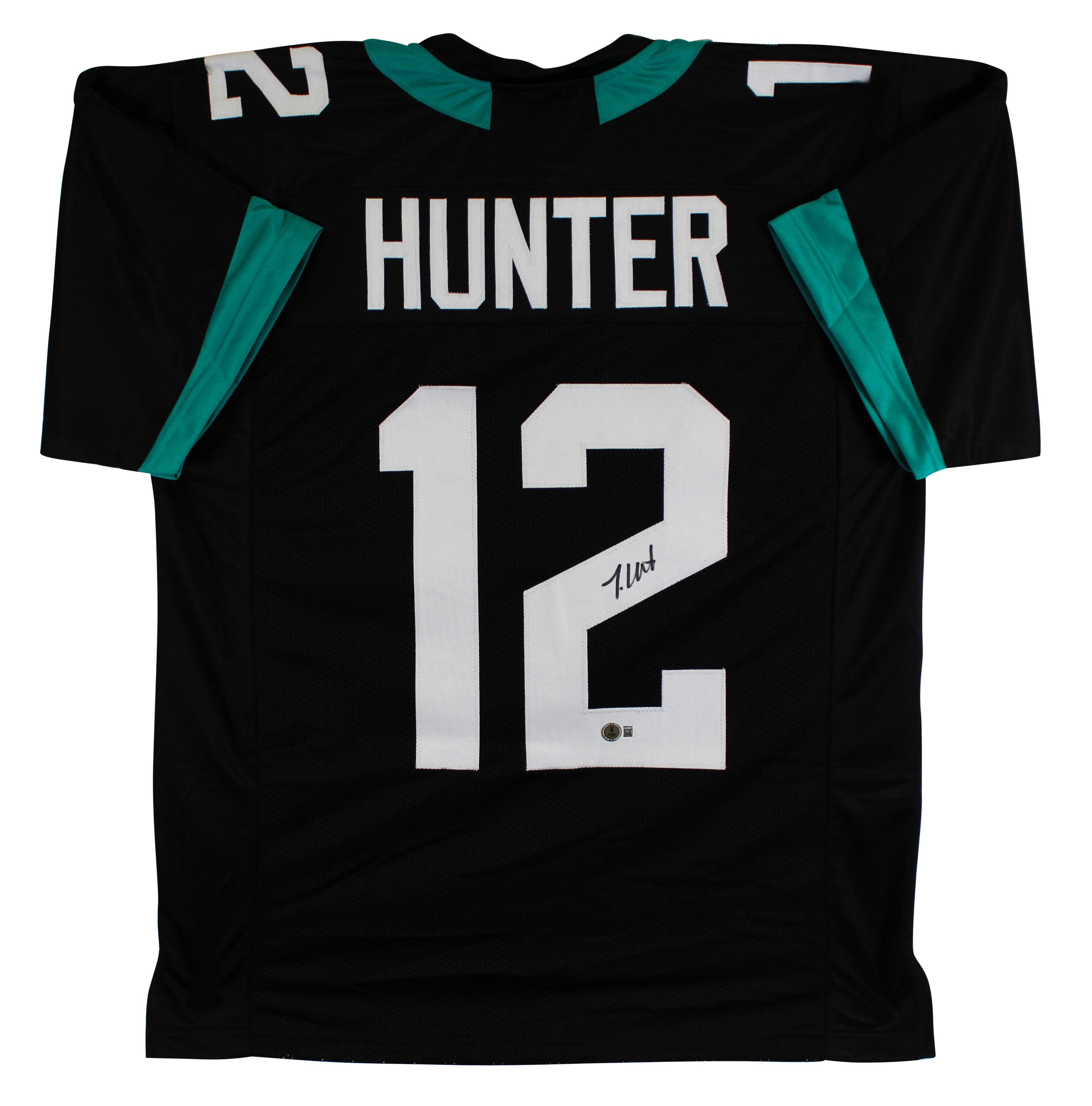 Travis Hunter Authentic Signed Black Pro Style Jersey Autographed BAS Witnessed