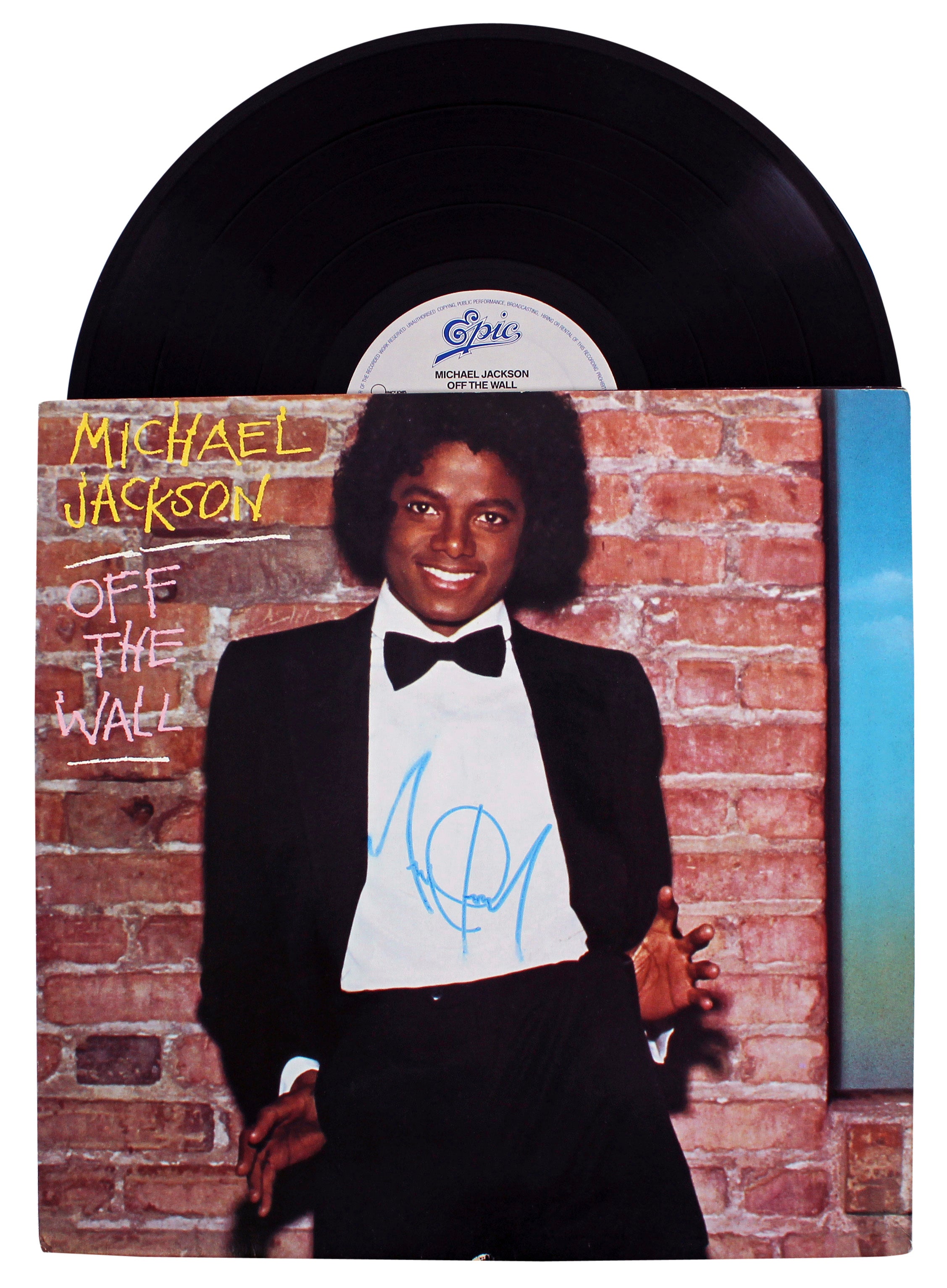 Michael Jackson Authentic Signed Off The Wall Album Cover JSA #BB39612
