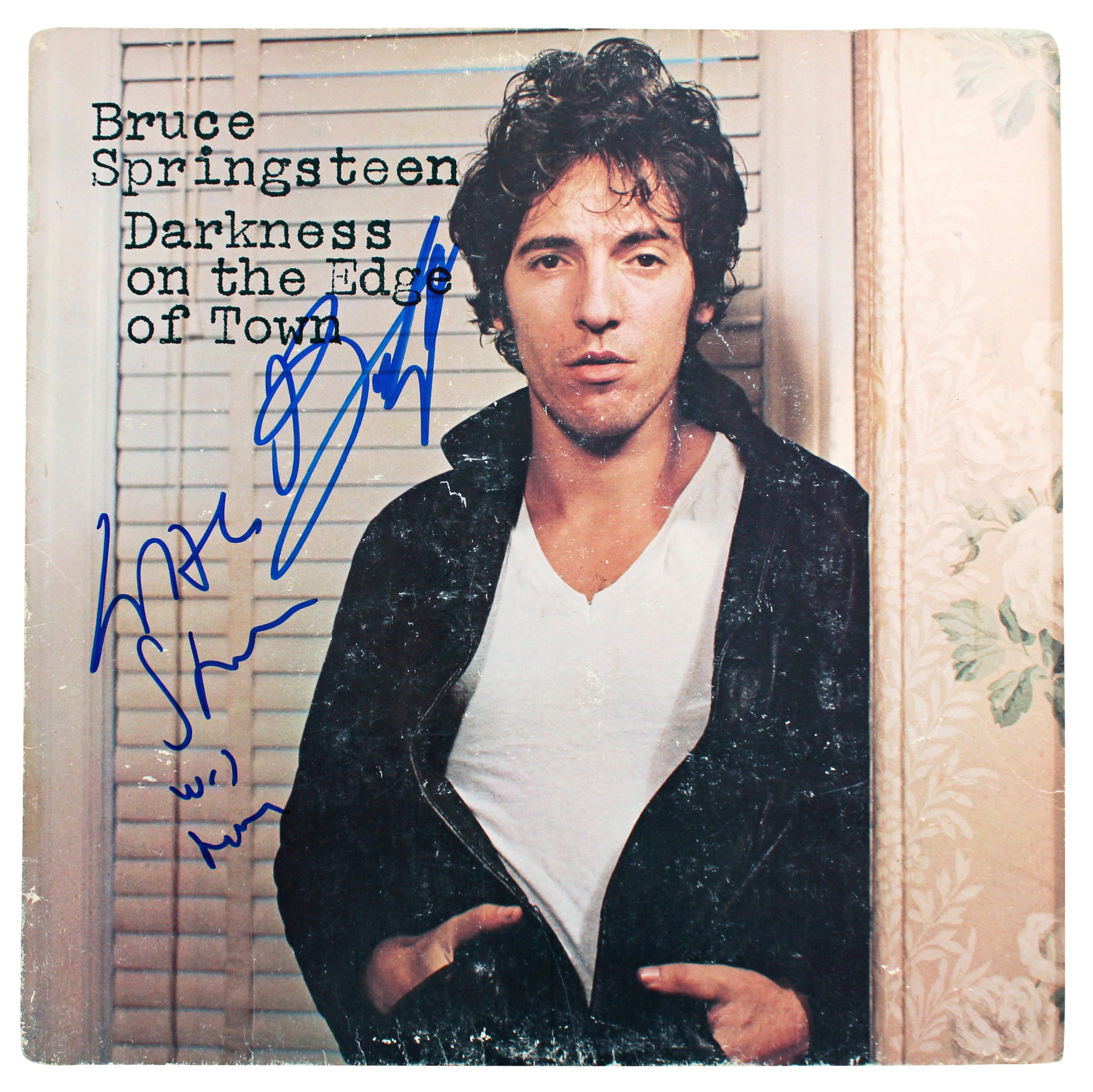 Bruce Springsteen & Steven Van Zandt Signed  Album Cover W/ Vinyl JSA #Z88807