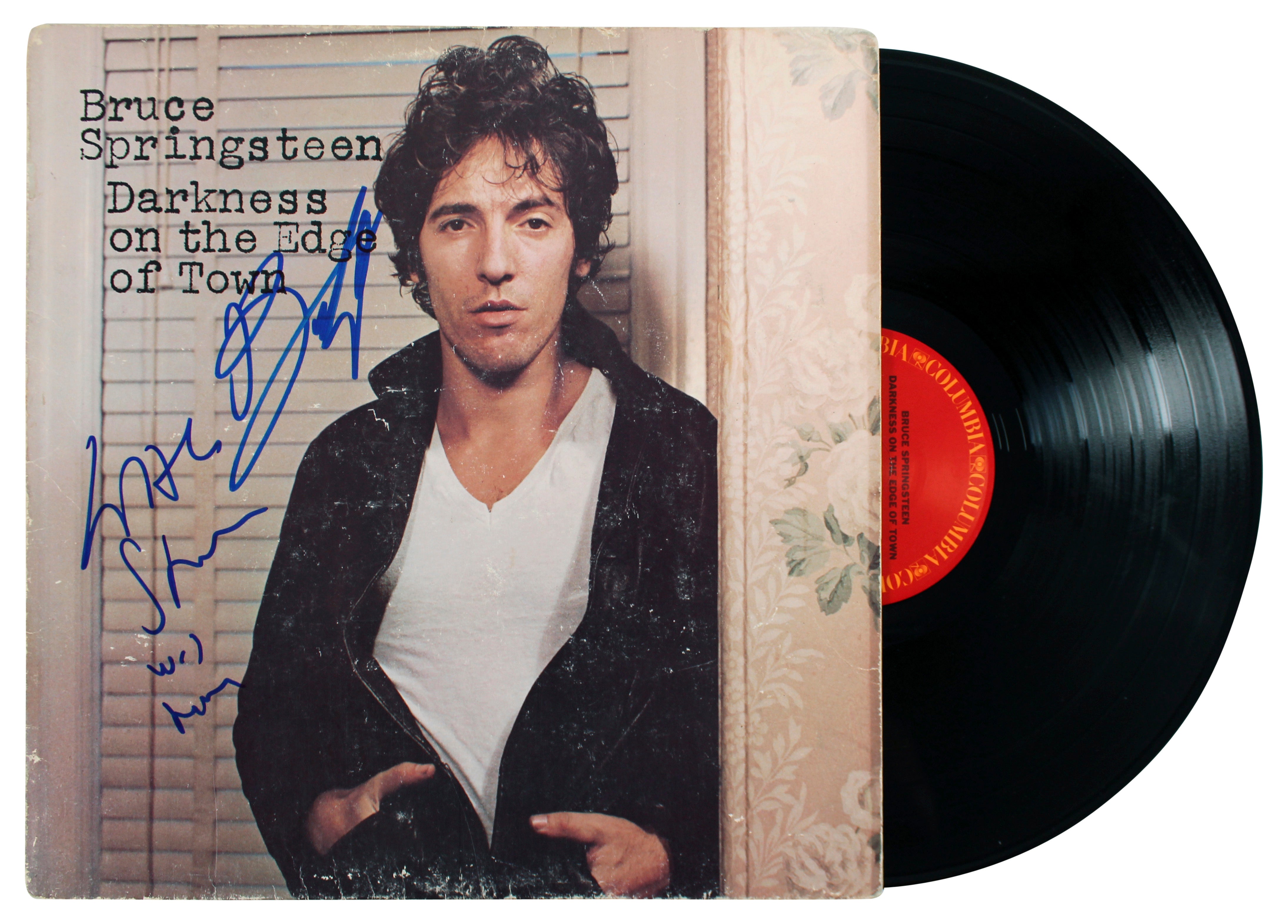 Bruce Springsteen & Steven Van Zandt Signed  Album Cover W/ Vinyl JSA #Z88807