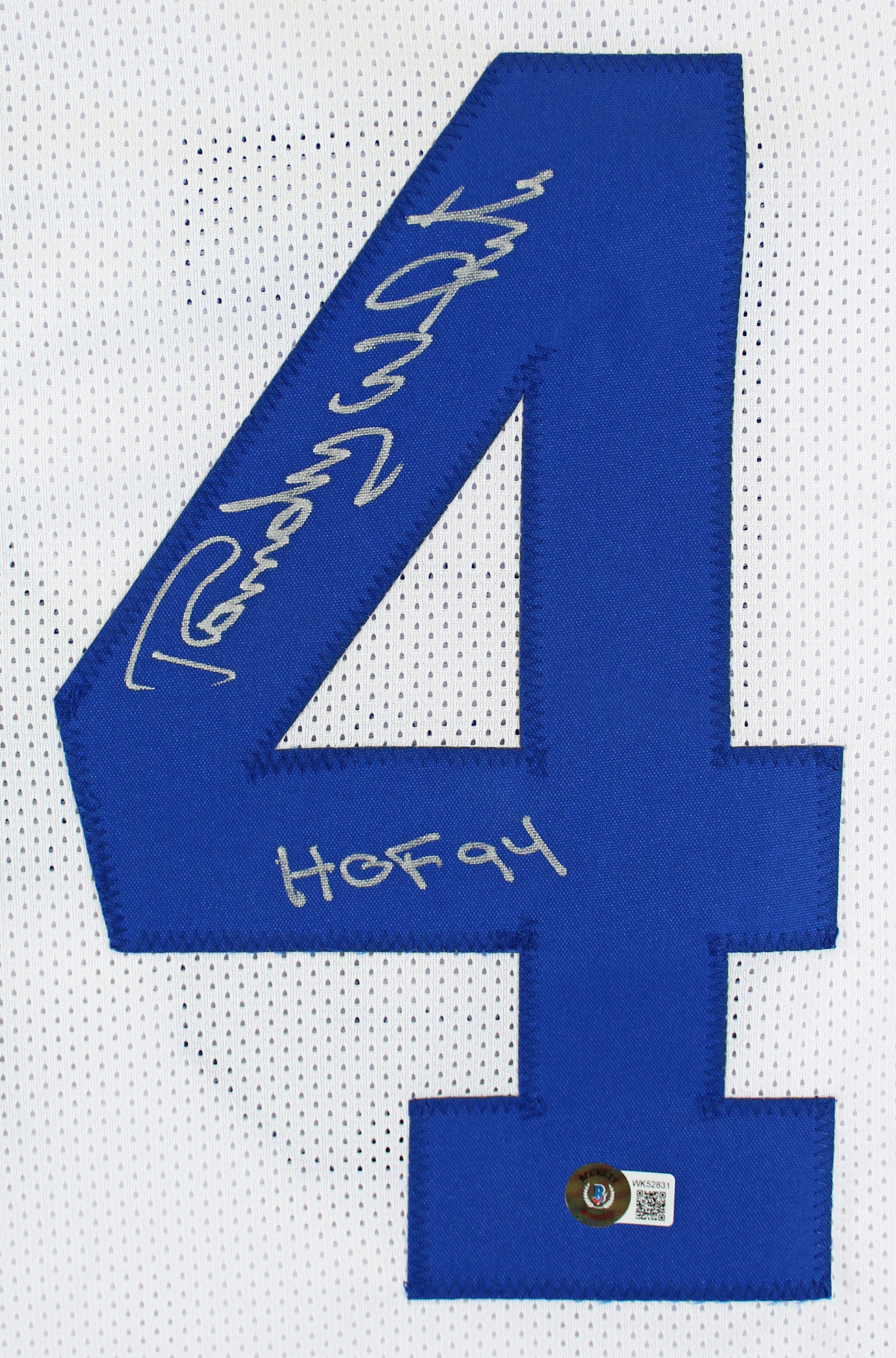 Randy White "HOF 94" Authentic Signed White Pro Style Jersey BAS Witnessed HOLIDAY DOORBUSTER