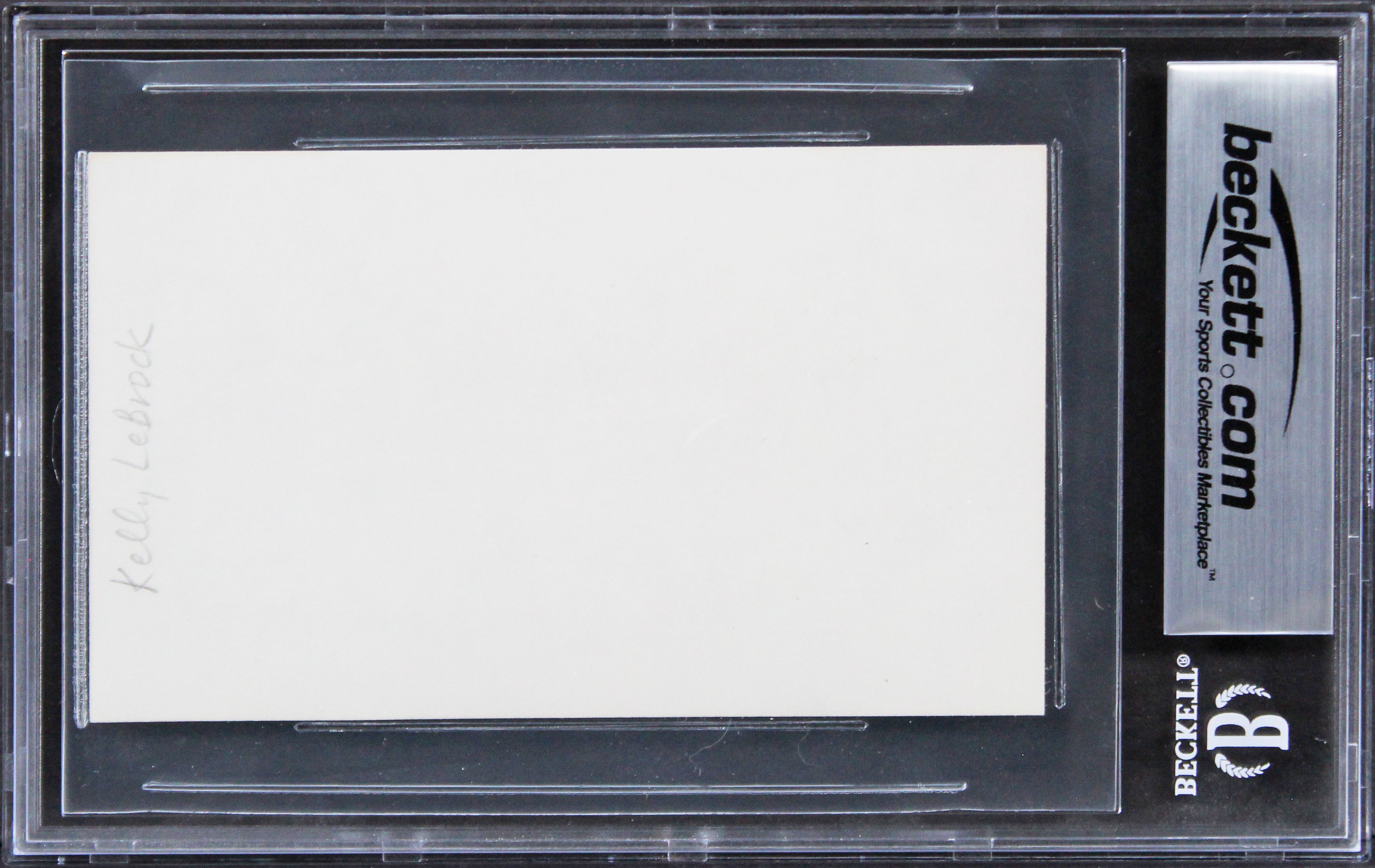 Kelly Lebrock Hard to Kill Authentic Signed 3x5 Index Card BAS Slabbed