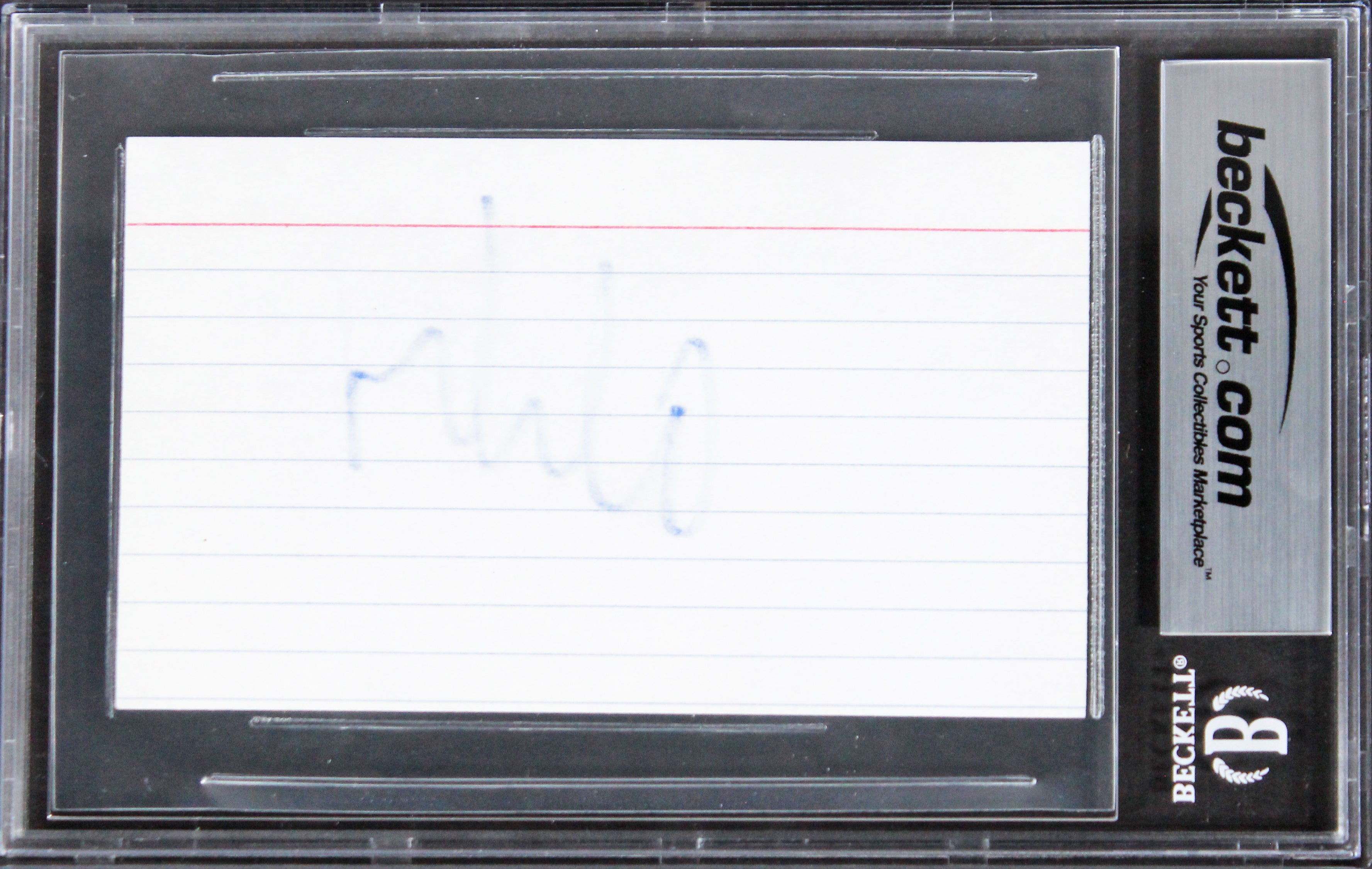 Alice Cooper Musician Authentic Signed 3x5 Index Card Autographed BAS Slabbed