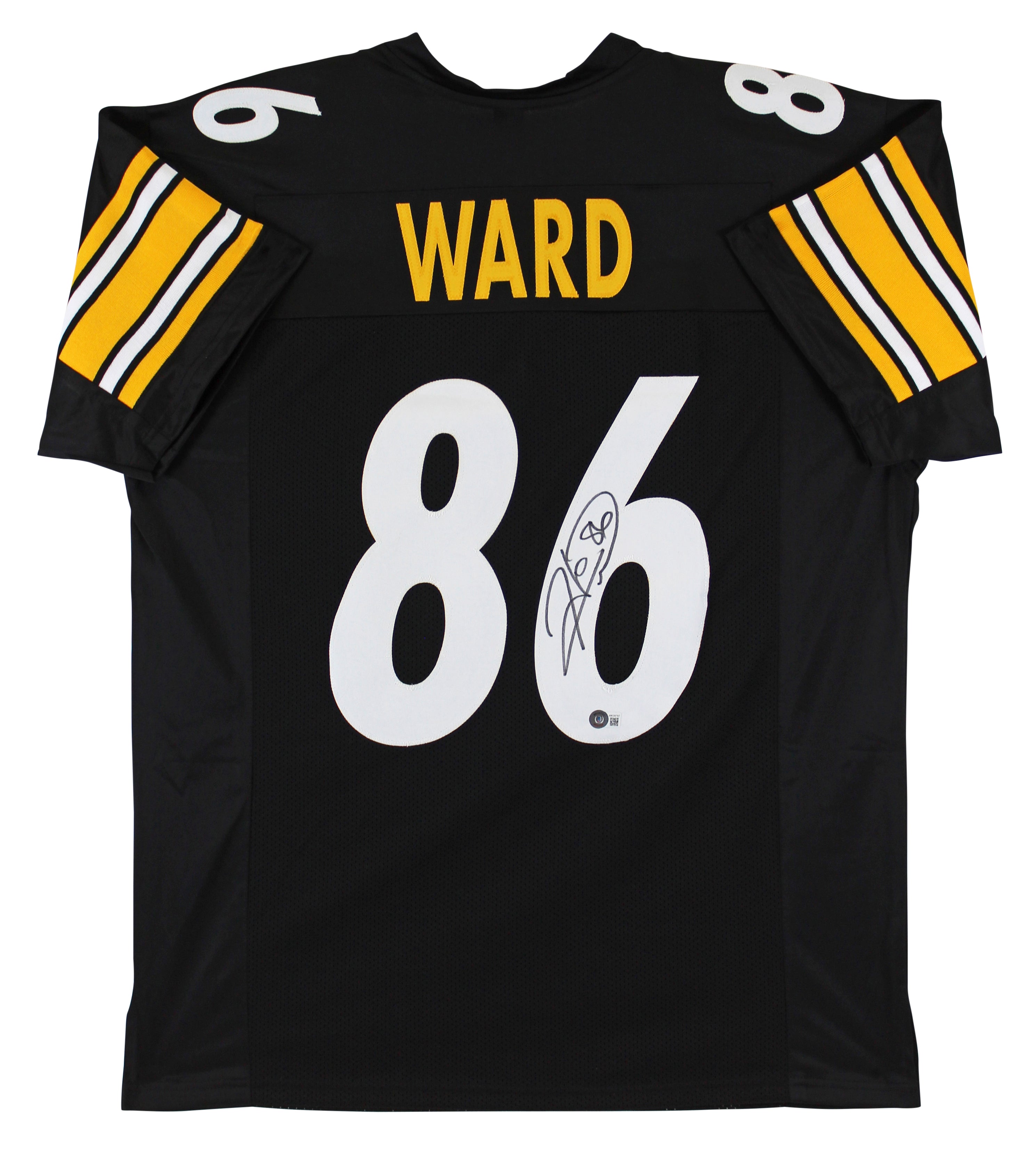 Hines Ward Authentic Signed Black Pro Style Jersey Autographed BAS Witnessed