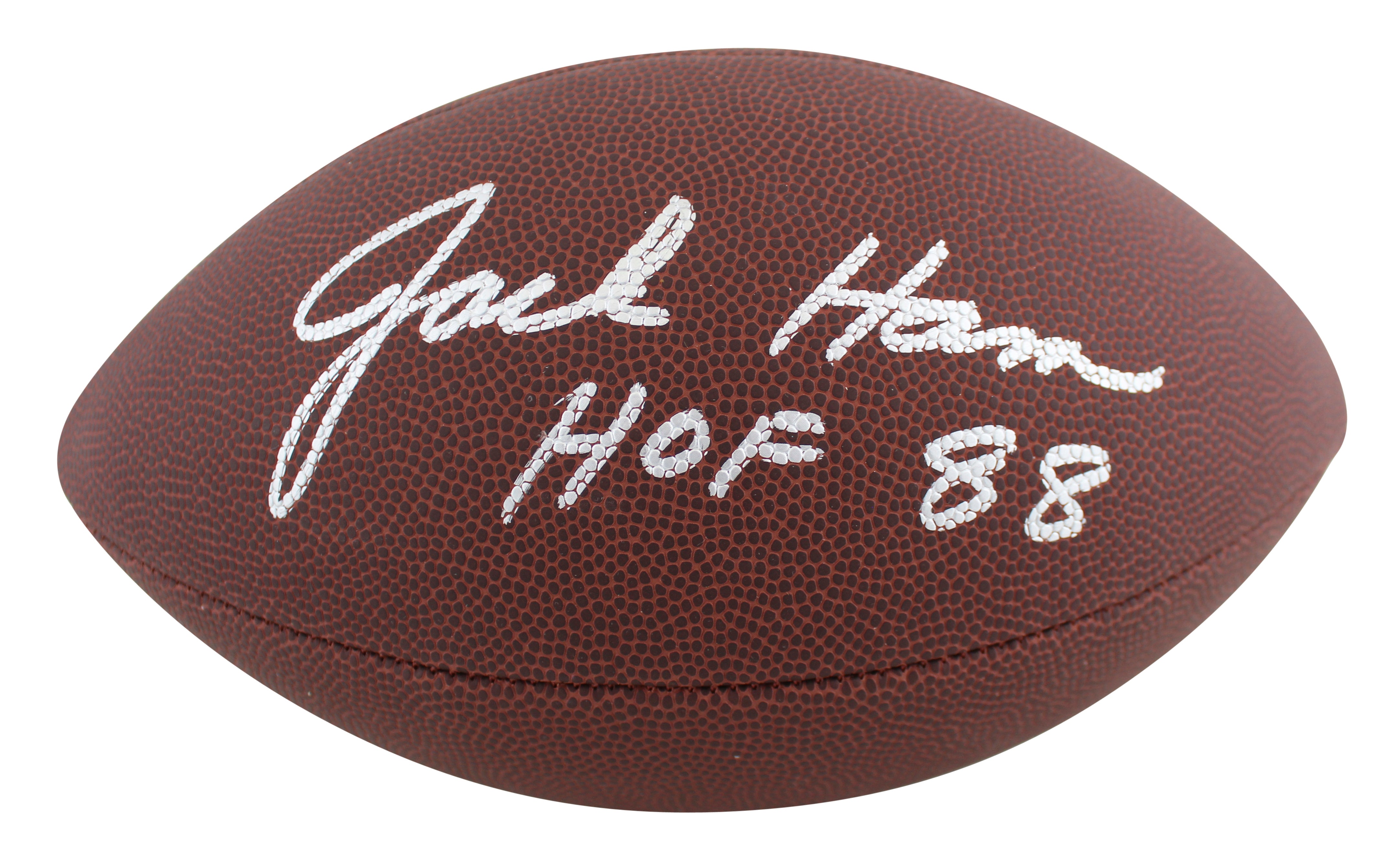 Steelers Jack Ham "HOF 88" Signed Wilson Super Grip Nfl Football BAS Witnessed