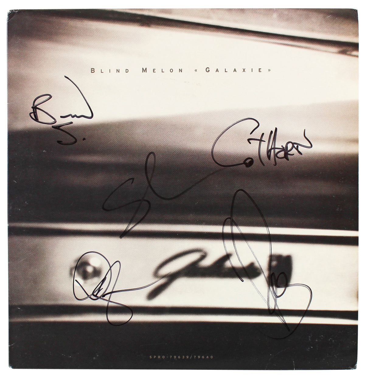 Blind Melon (5) Stevens, Smith, Hoon +2 Signed Galaxie Album Cover W/ Vinyl BAS