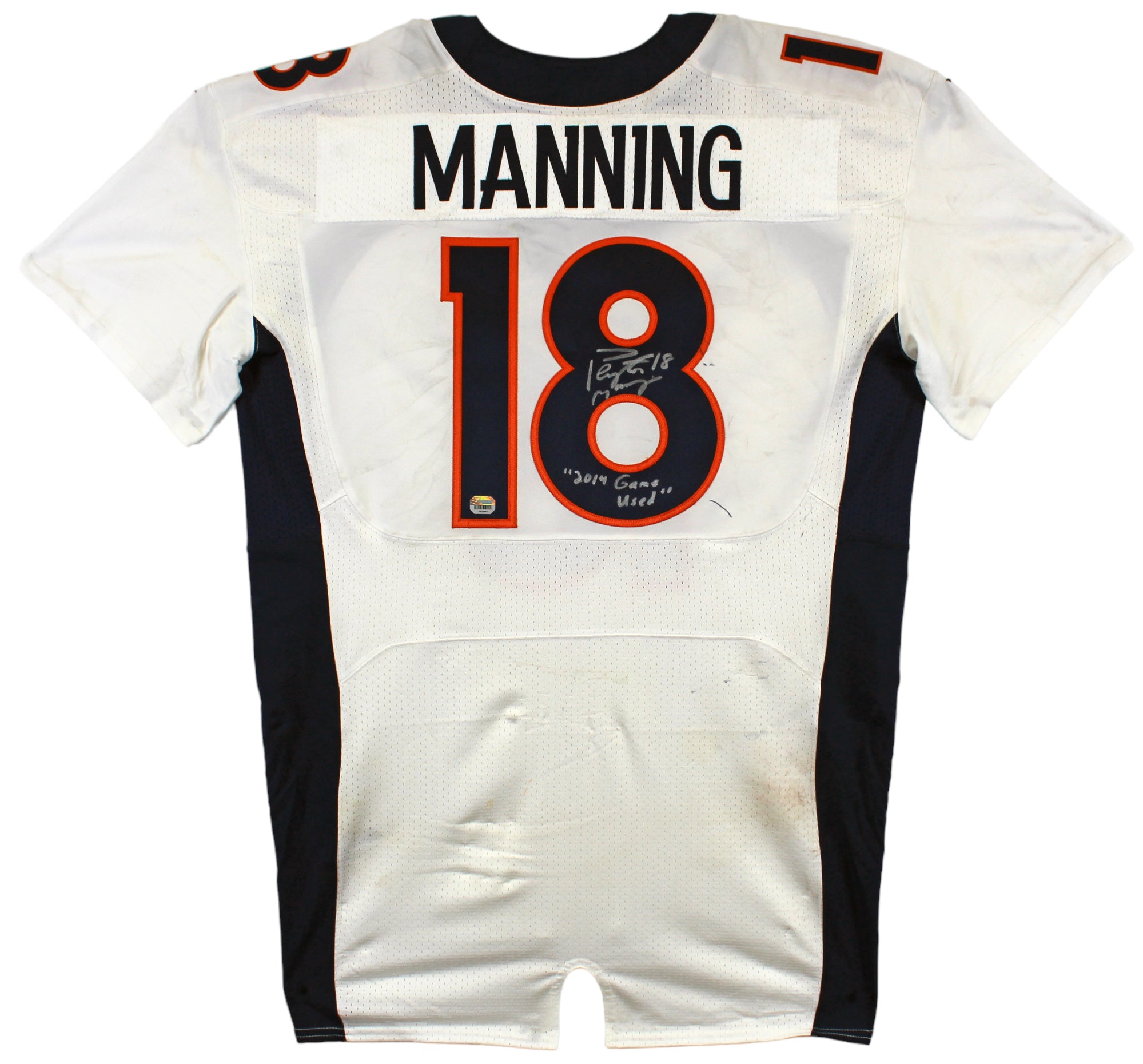 Broncos Peyton Manning 2014 Game Used Signed Nike Jersey Photomatched & Fanatics