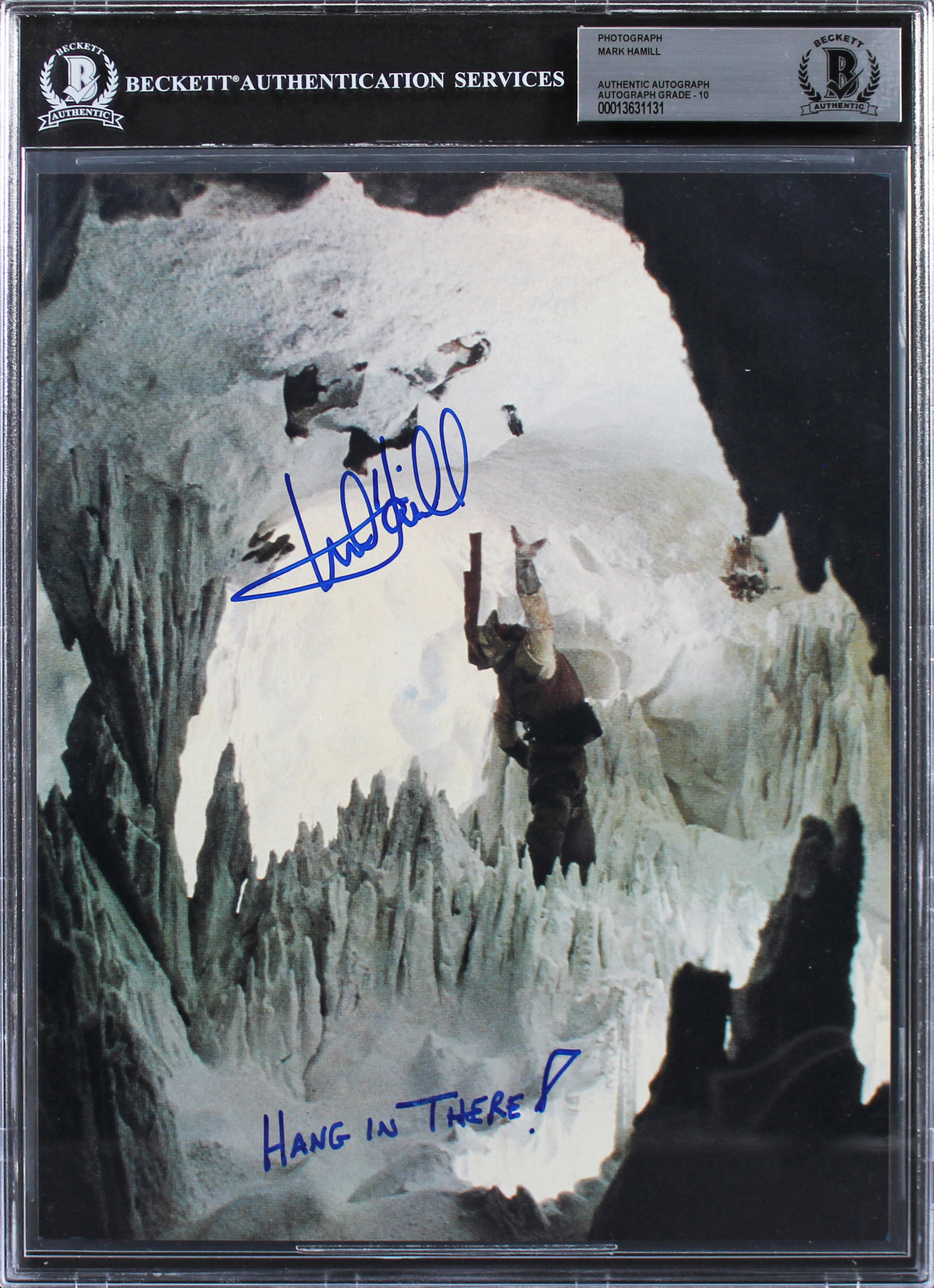 Mark Hamill Star Wars Authentic Signed 8x10 Photo Auto Graded 10! BAS Slabbed