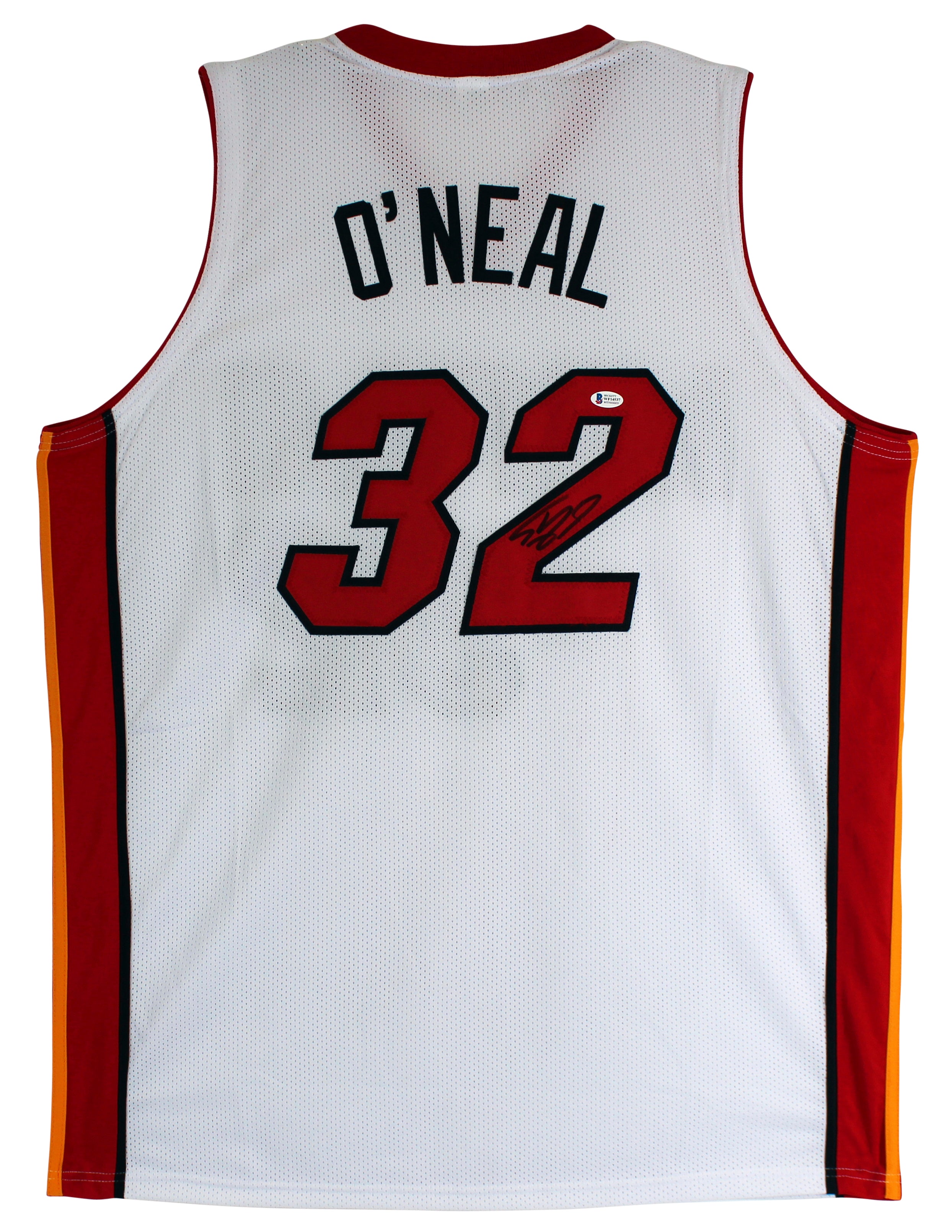 Shaquille O'Neal Authentic Signed White Pro Style Jersey Autographed BAS Witness