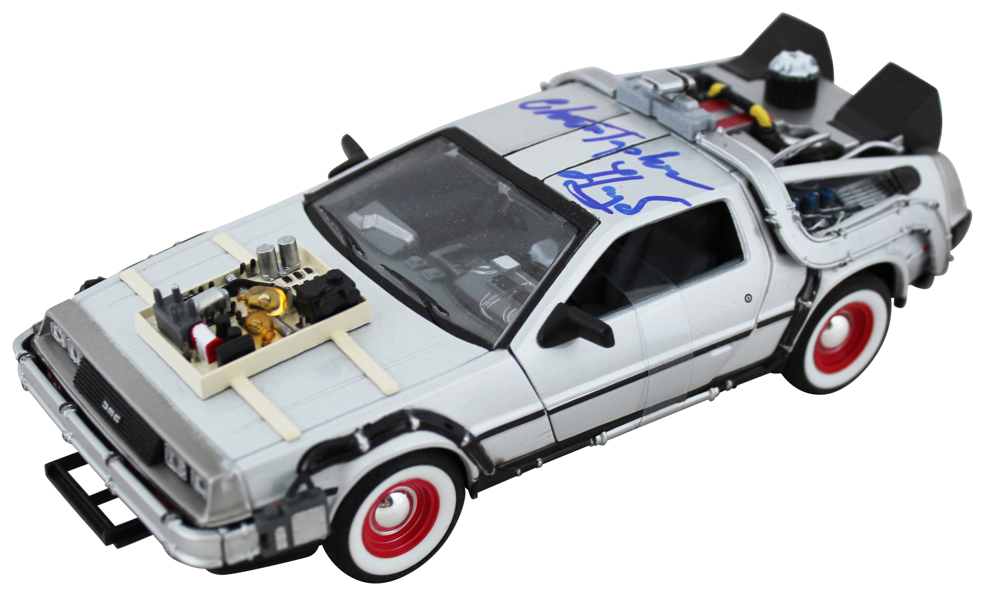 Christopher Lloyd Back To The Future 3 Signed Die Cast DeLorean JSA #LL04109