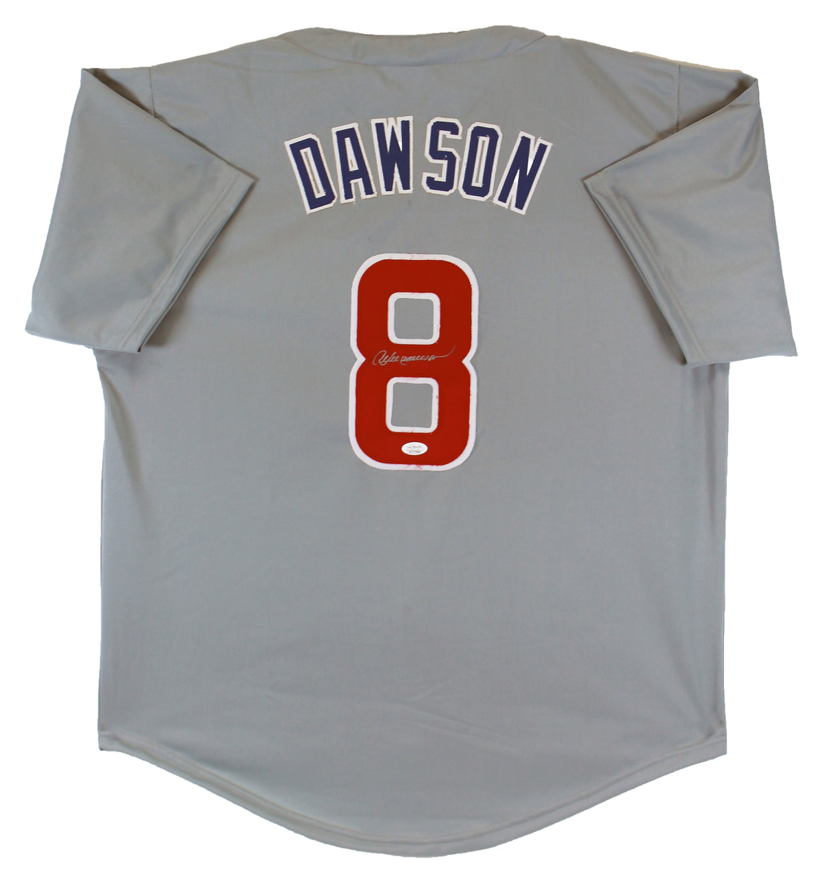 Cubs Andre Dawson Authentic Signed Grey Pro Style Jersey Autographed JSA Witness