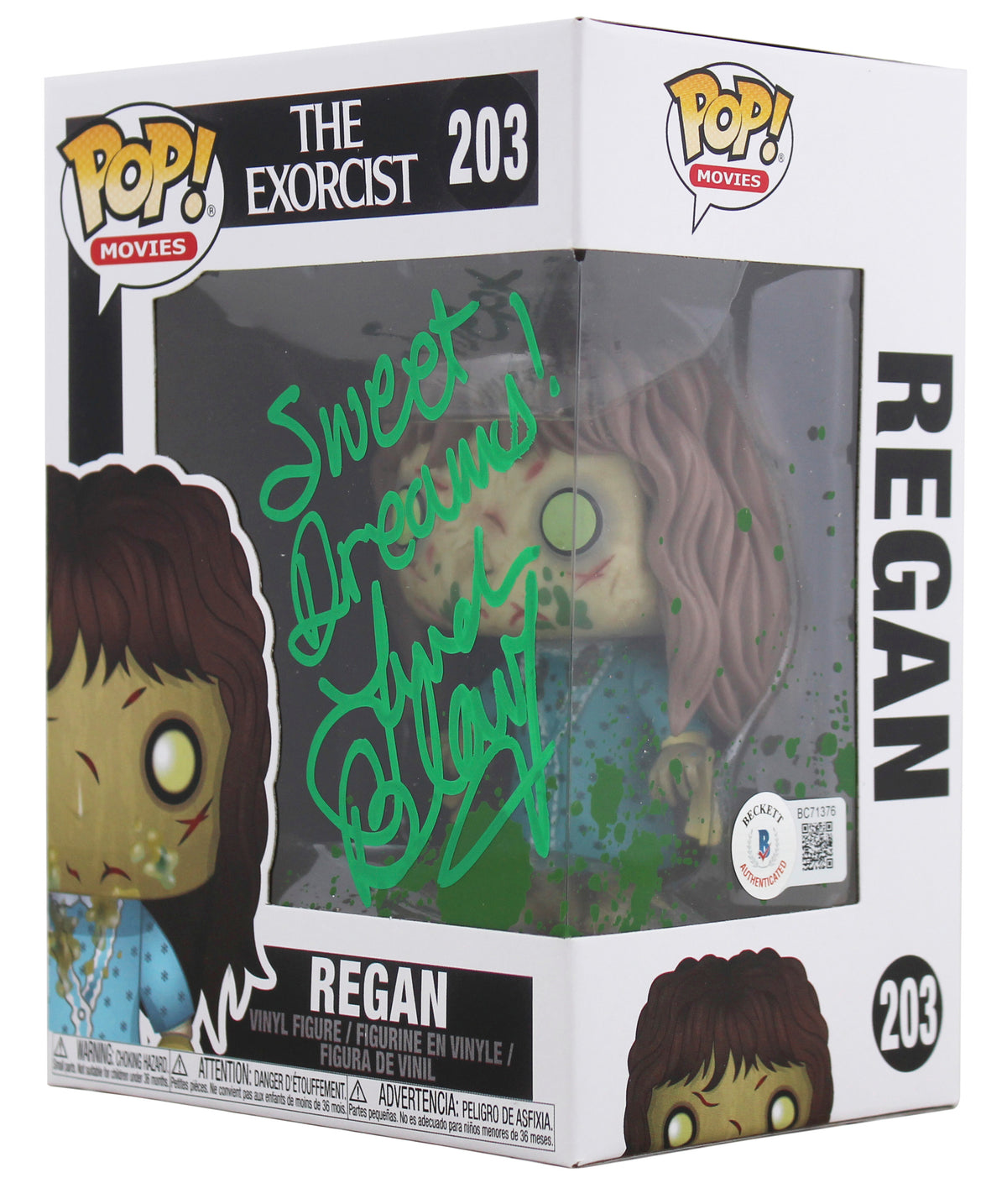 Linda Blair The Exorcist Sweet Dreams Signed #203 Funko Pop Vinyl Figure BAS