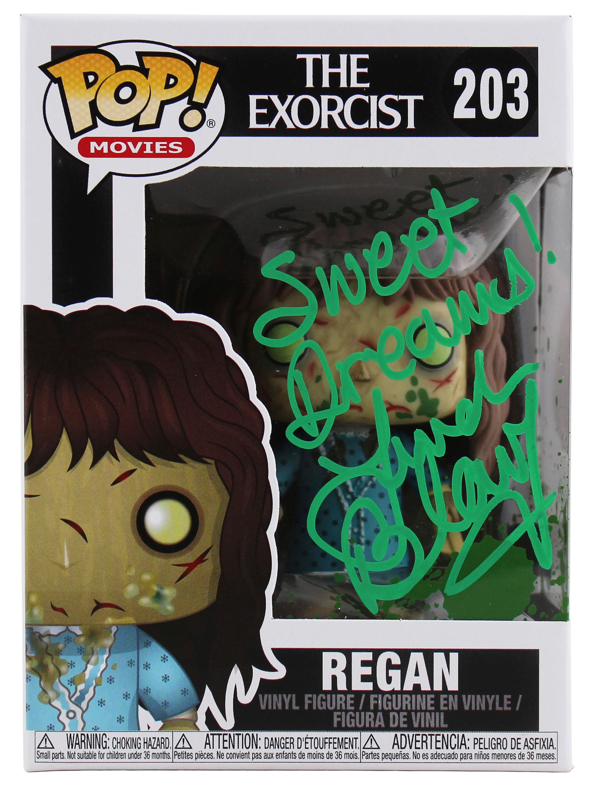 Linda Blair The Exorcist Sweet Dreams Signed #203 Funko Pop Vinyl Figure BAS