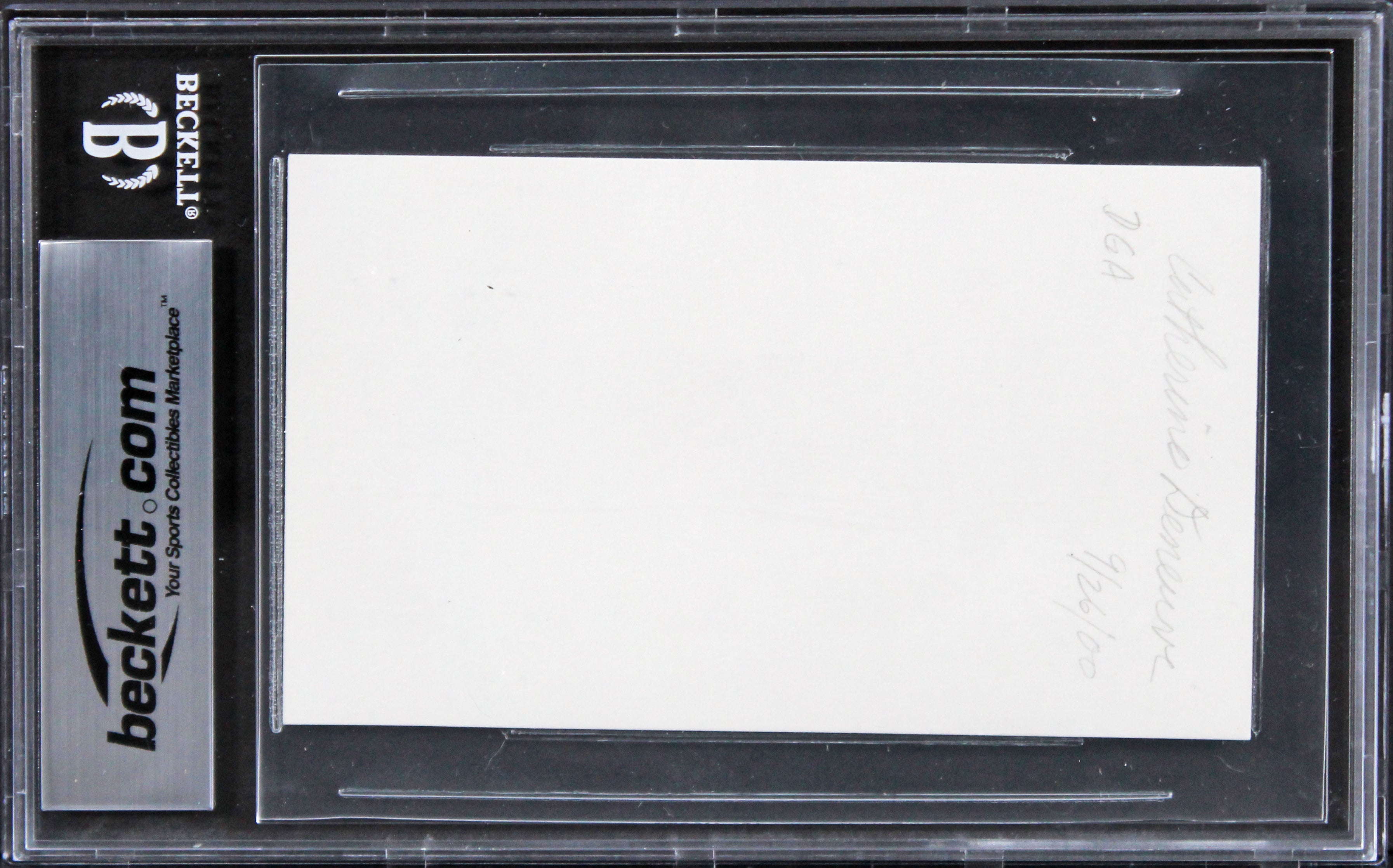 Catherine Deneuve Belle De Jour Authentic Signed 3x5 Index Card BAS Slabbed