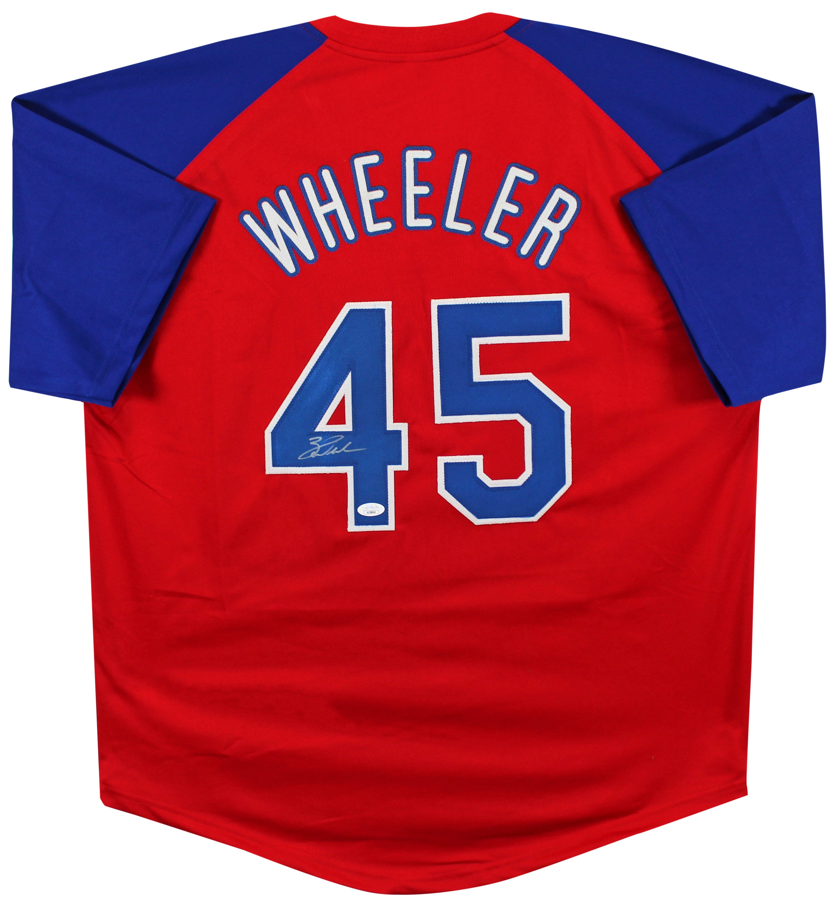 Zack Wheeler Authentic Signed Red Pro Style Jersey Autographed JSA