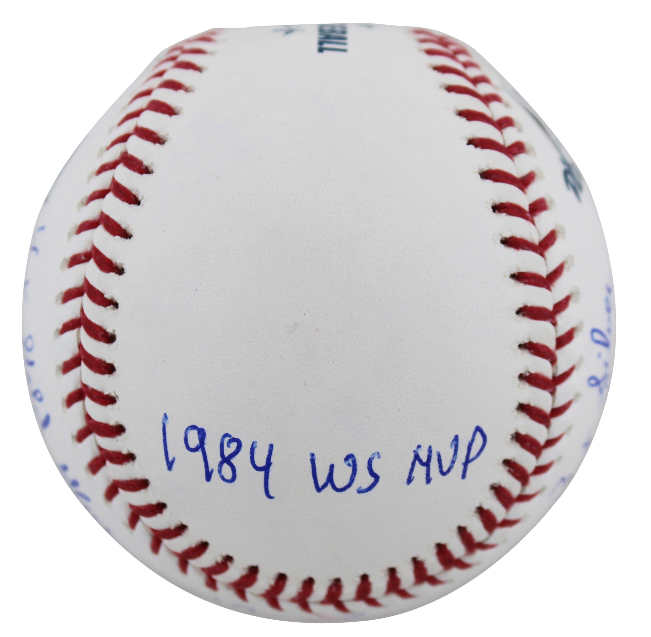 Tigers Alan Trammell "Career Stat" Authentic Signed Oml Baseball BAS Witnessed