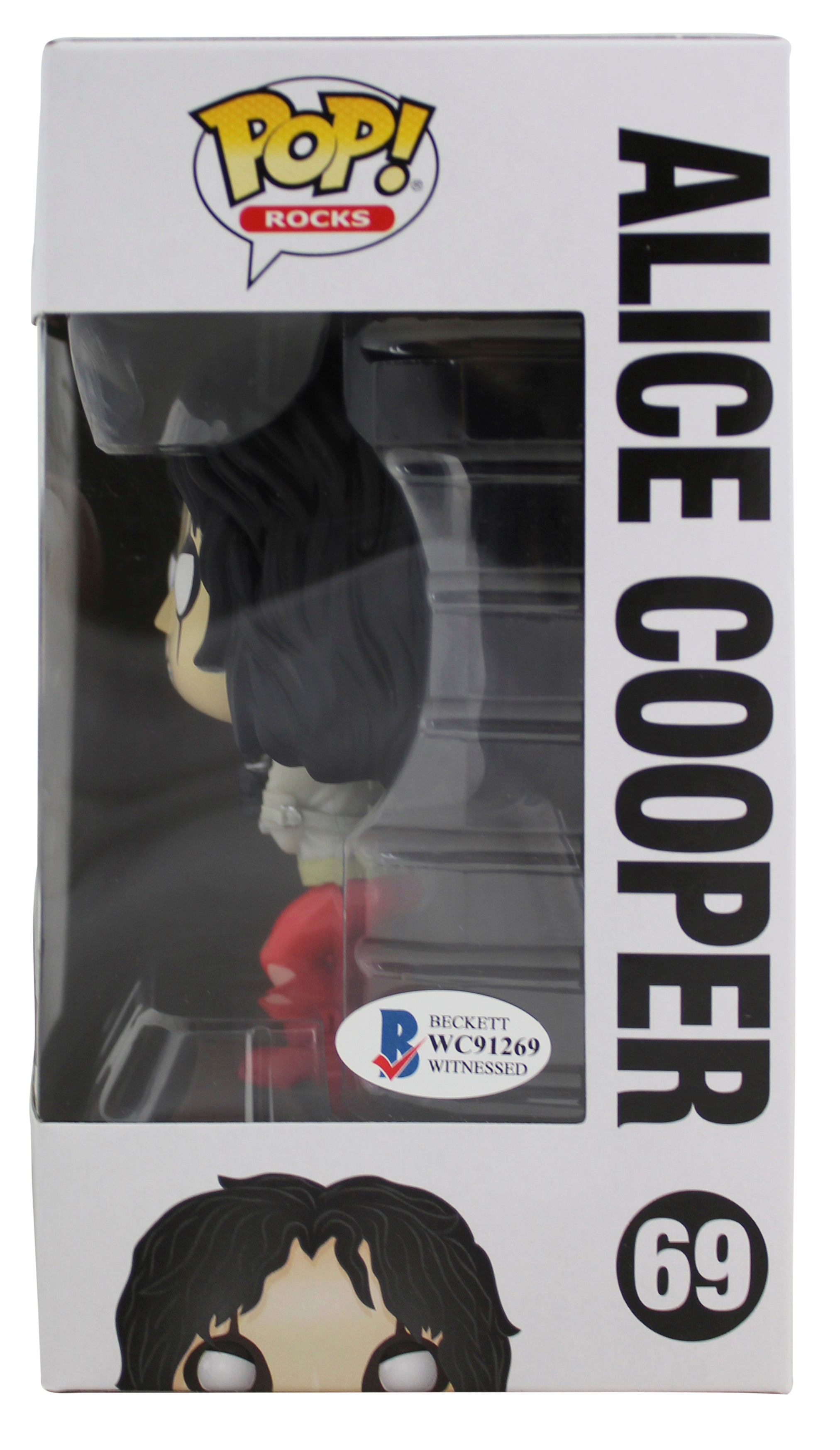 Alice Cooper "Schools Out" Signed #69 Funko Pop Vinyl Figure w/ White Sig BAS