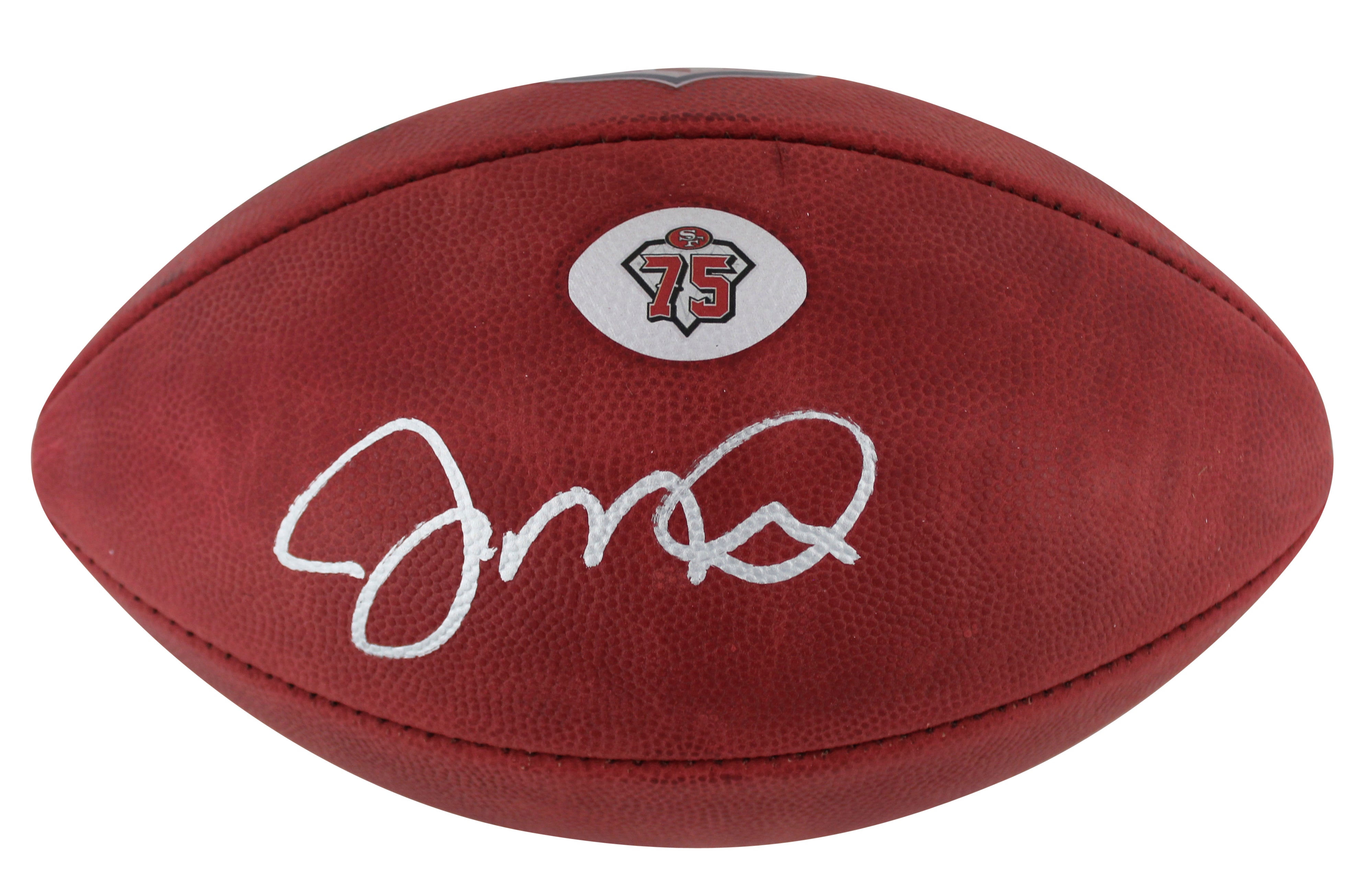 49ers Joe Montana Signed Official Wilson "The Duke" 75th Nfl Football BAS