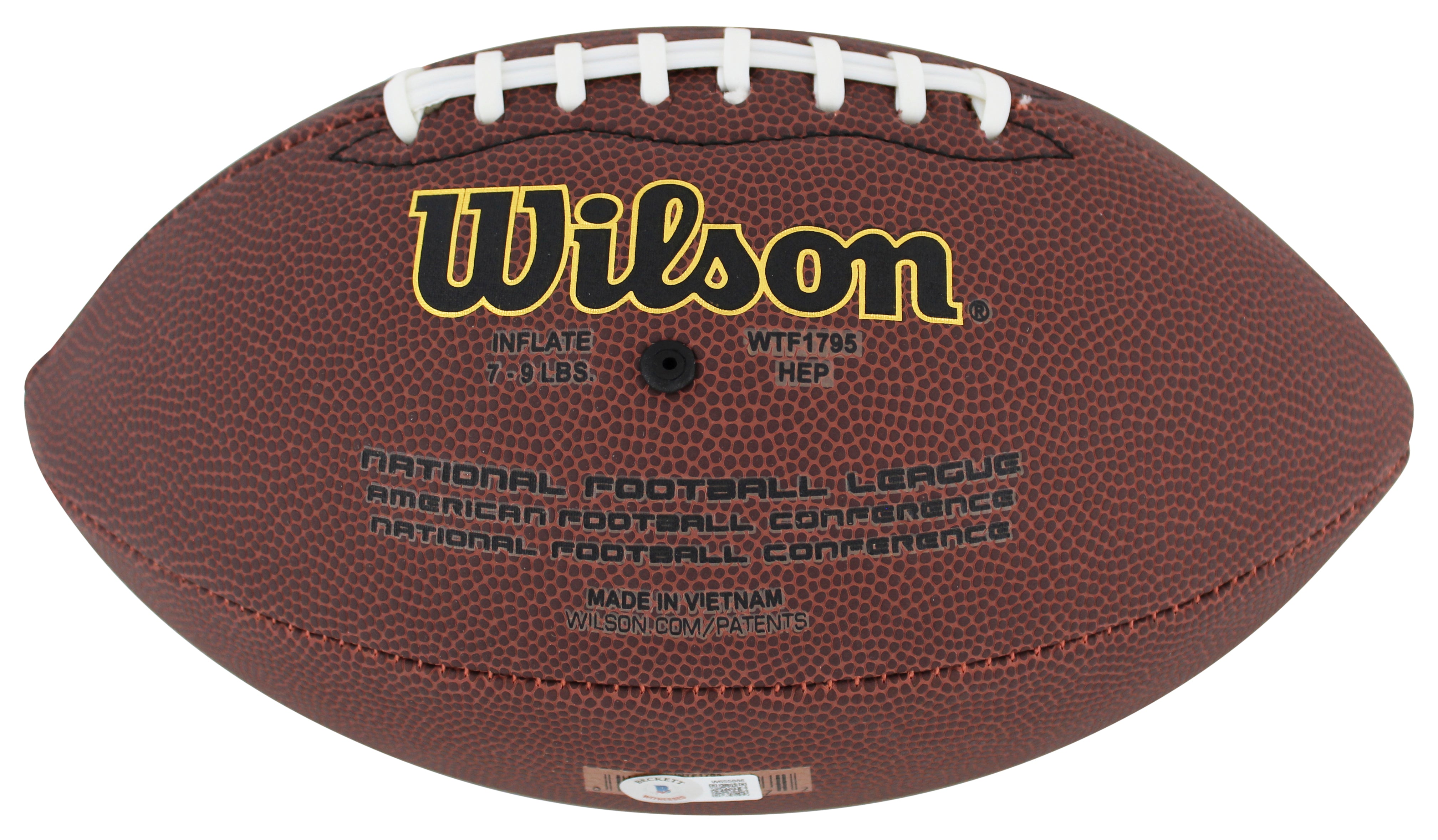 Bengals Joseph Ossai Authentic Signed Wilson Super Grip Nfl Football BAS Witness