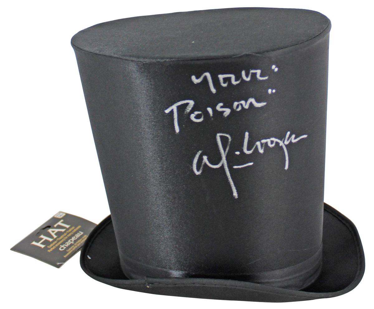 Alice Cooper "You're Poison" Signed Costume Top Hat BAS Witnessed #WC91132