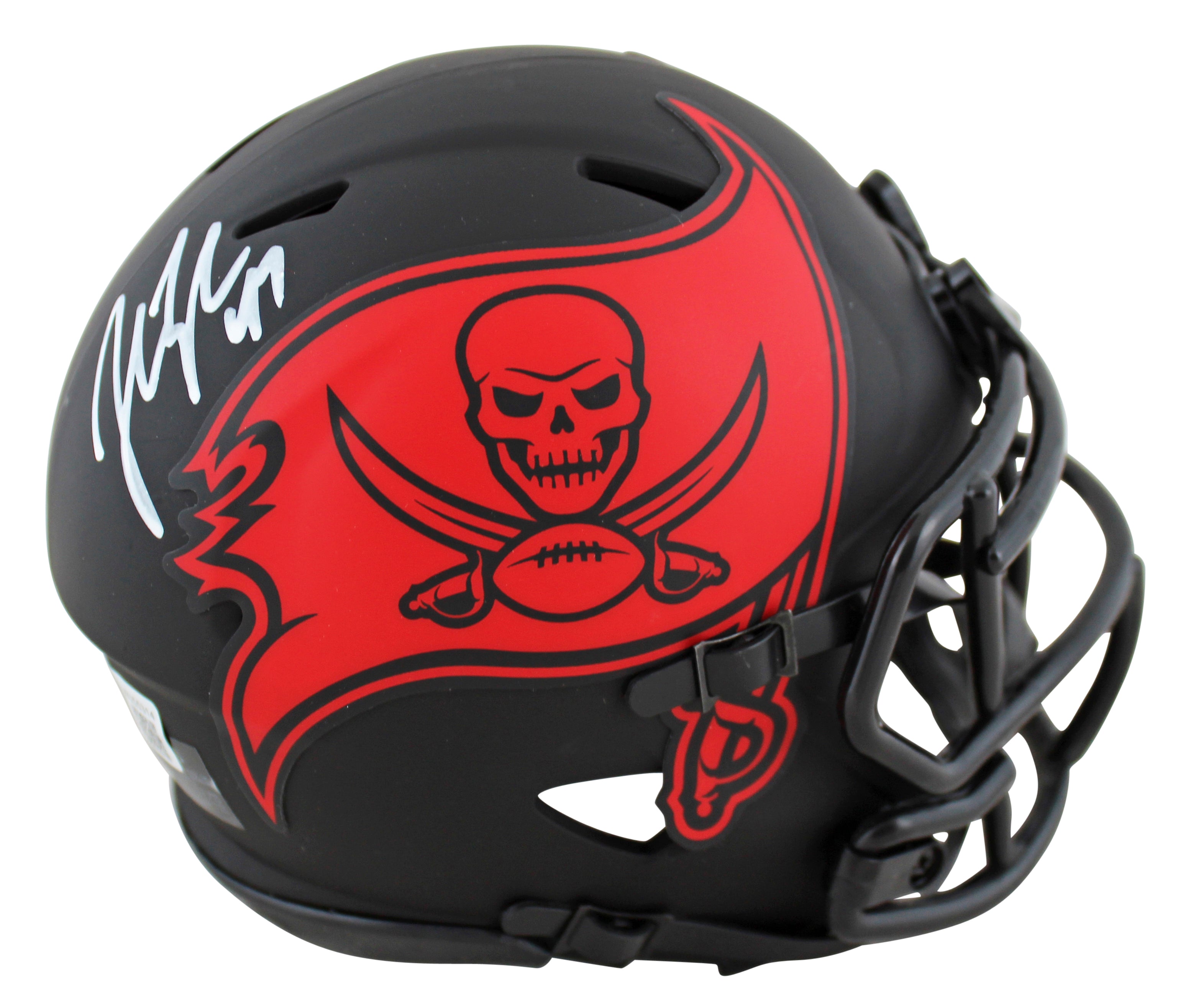 Buccaneers John Lynch Authentic Signed Eclipse Speed Mini Helmet BAS Witnessed