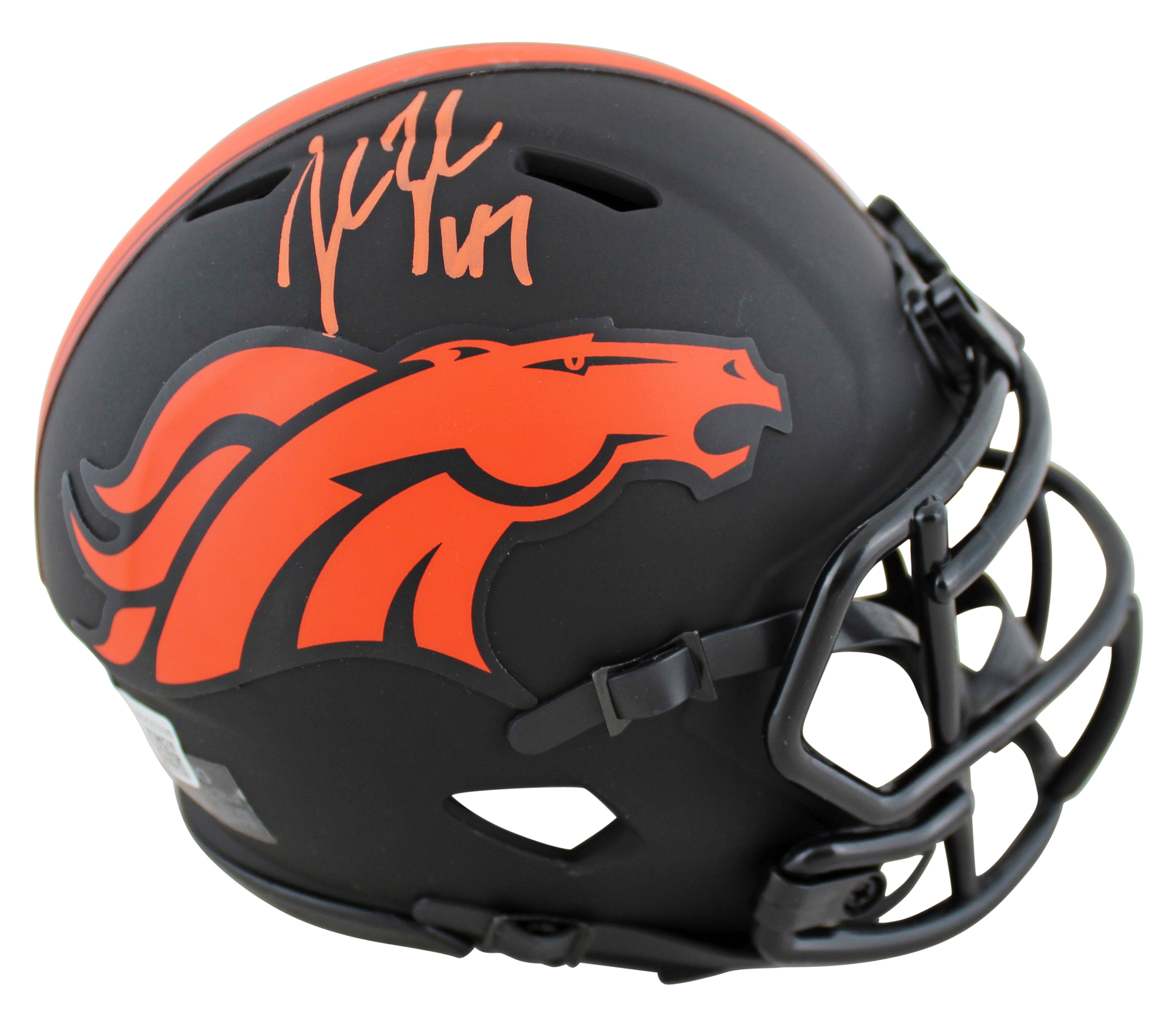 Broncos John Lynch Authentic Signed Eclipse Speed Mini Helmet BAS Witnessed