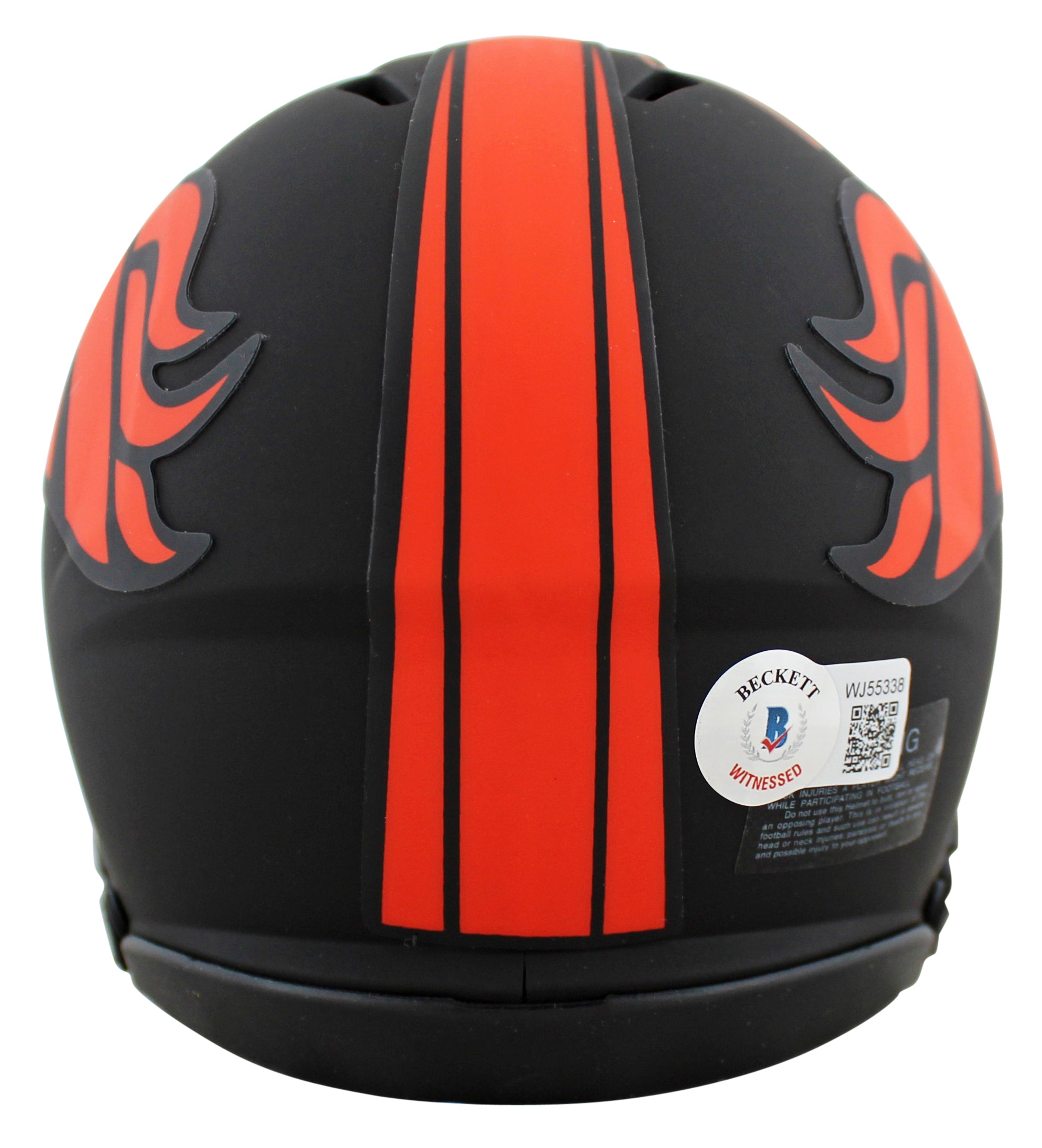 Broncos John Lynch Authentic Signed Eclipse Speed Mini Helmet BAS Witnessed