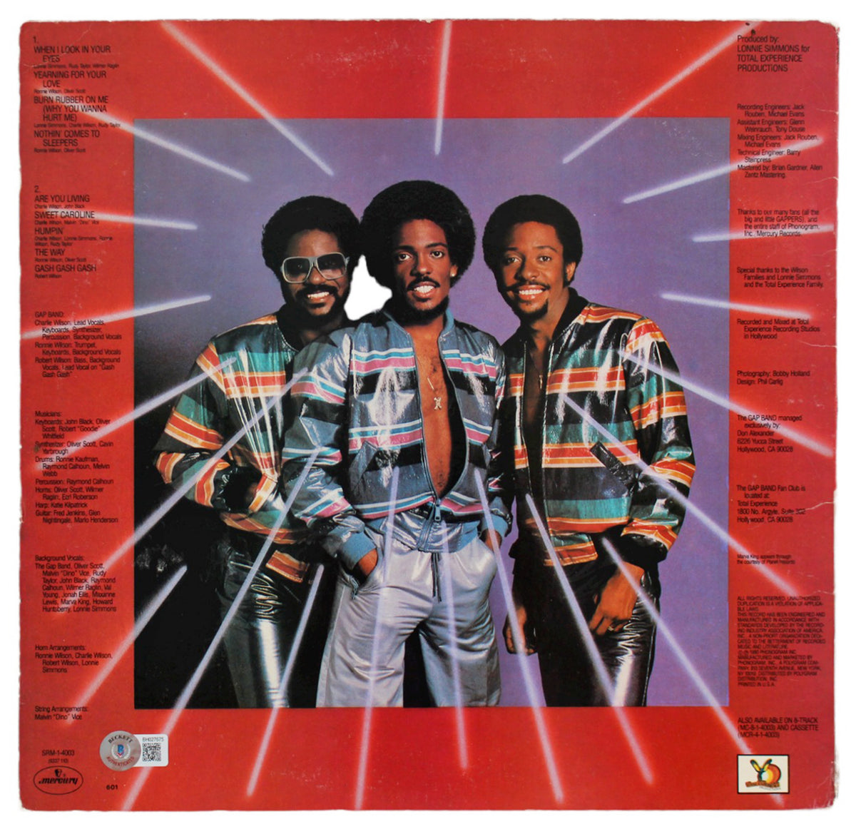 Charlie Wilson The Gap Band Signed The Gap Band III Album Cover BAS #BH027675