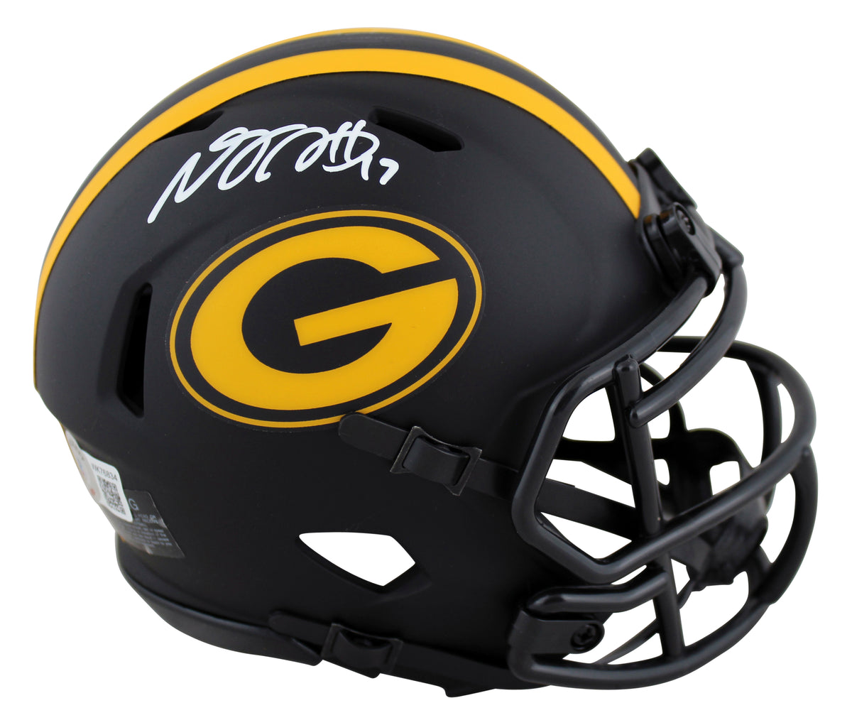Packers Davante Adams Authentic Signed Eclipse Speed Mini Helmet JSA Witness