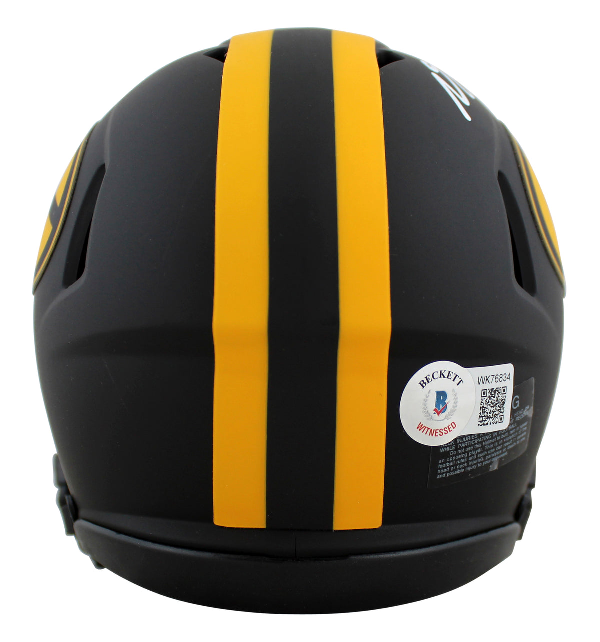 Packers Davante Adams Authentic Signed Eclipse Speed Mini Helmet JSA Witness
