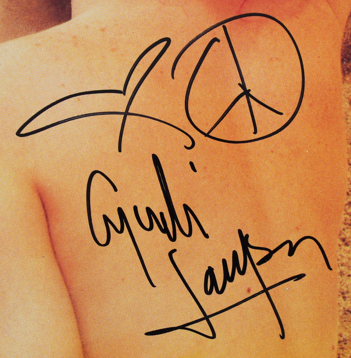 Cyndi Lauper Authentic Signed True Colors Album Cover Autographed BAS #BG79191