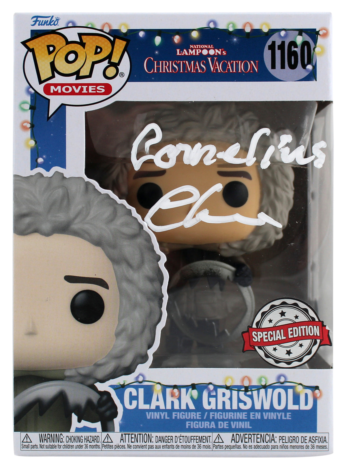 Chevy Cornelius Chase Christmas Vacation Signed #1160 Funko Pop Vinyl Figure BAS